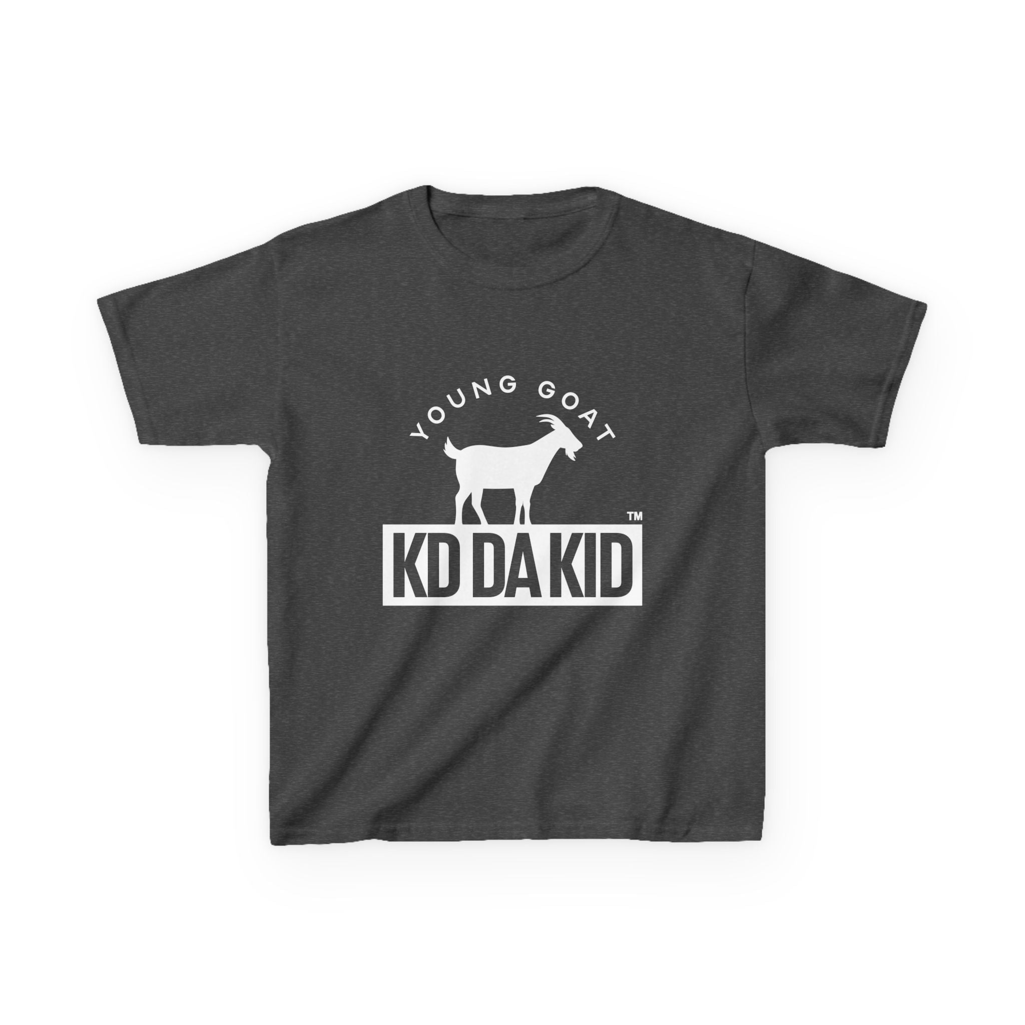 Young Goat Kids Tee - Cool Black Cotton T-shirt for Young Trendsetters