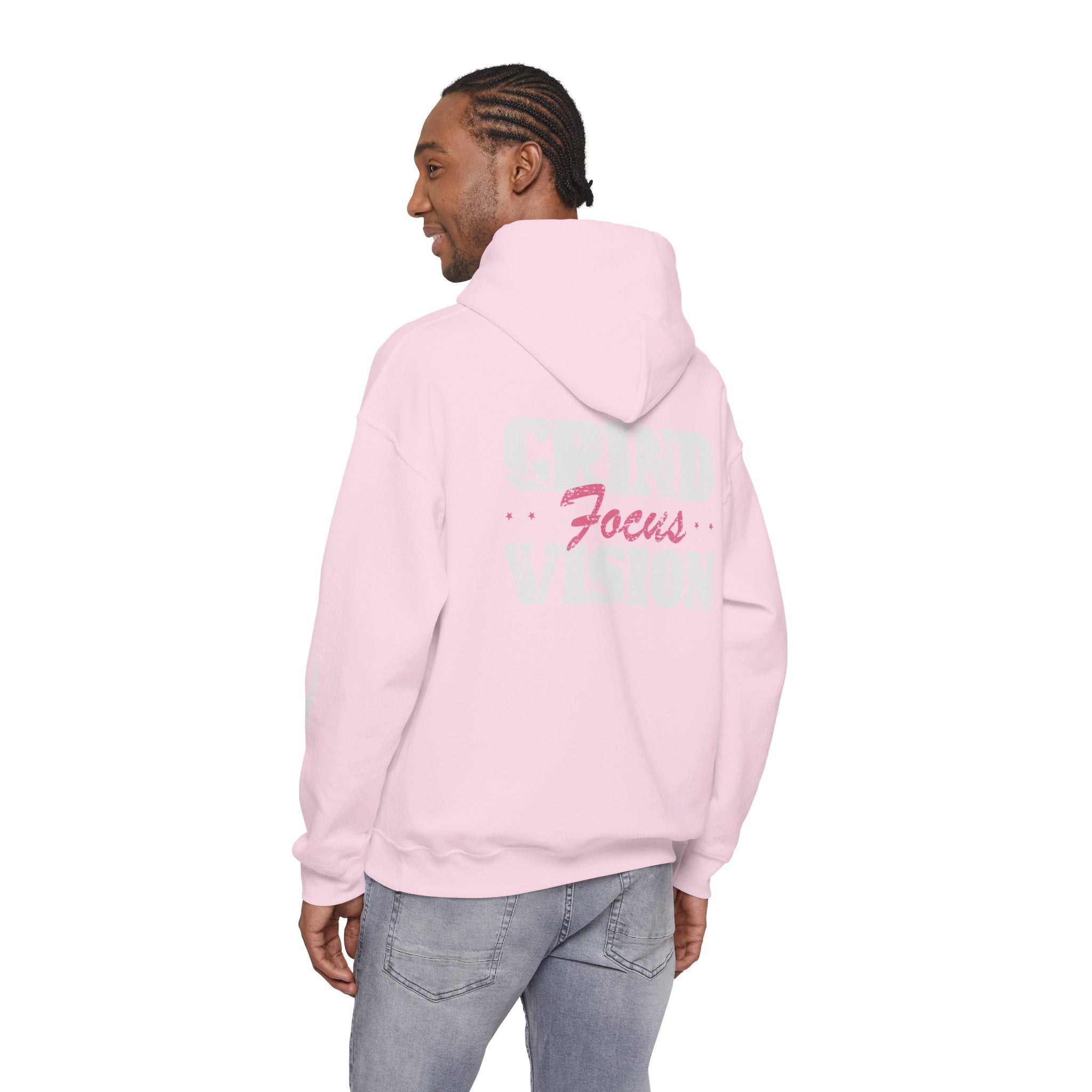 Hoodie — "Hood Star" Flame Sleeve Hoodie (Grind Focus Vision)