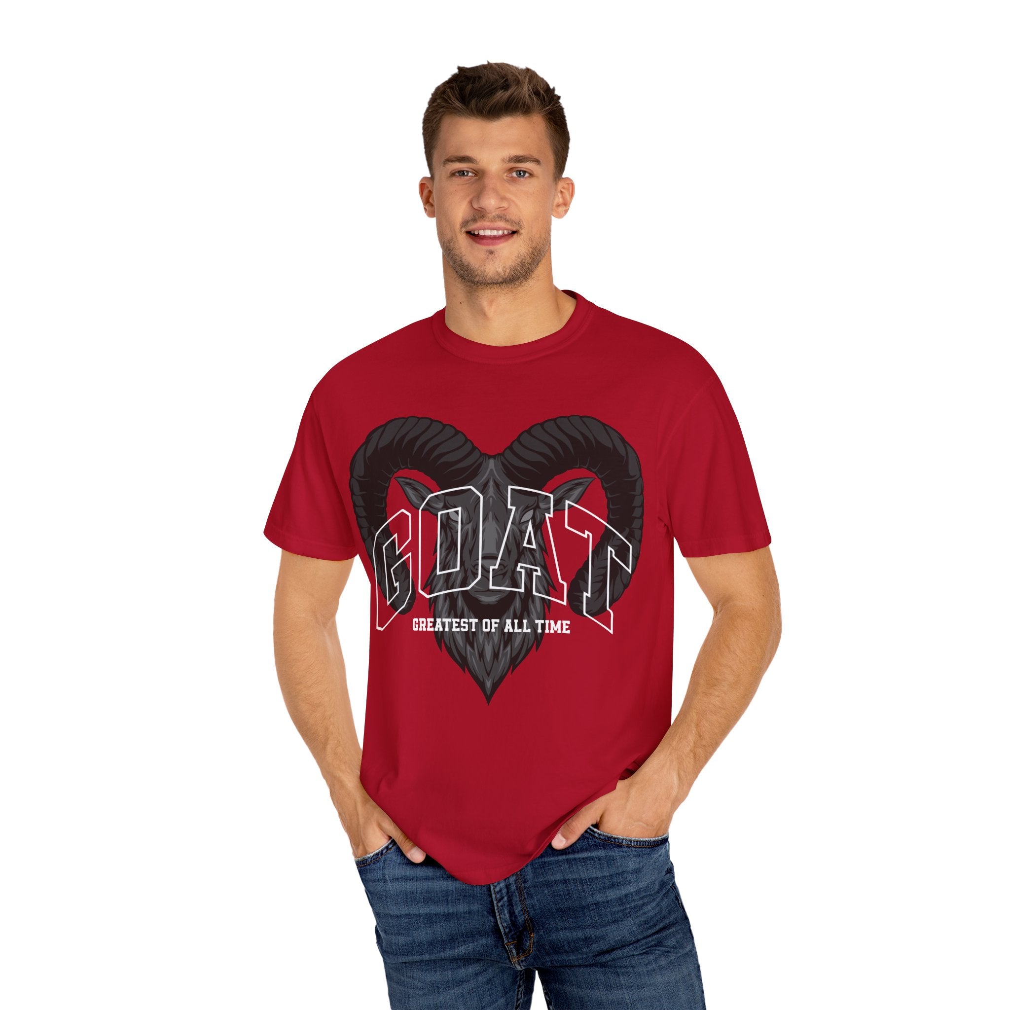 Unisex Garment-Dyed T-Shirt - GOAT Design, Greatest of All Time