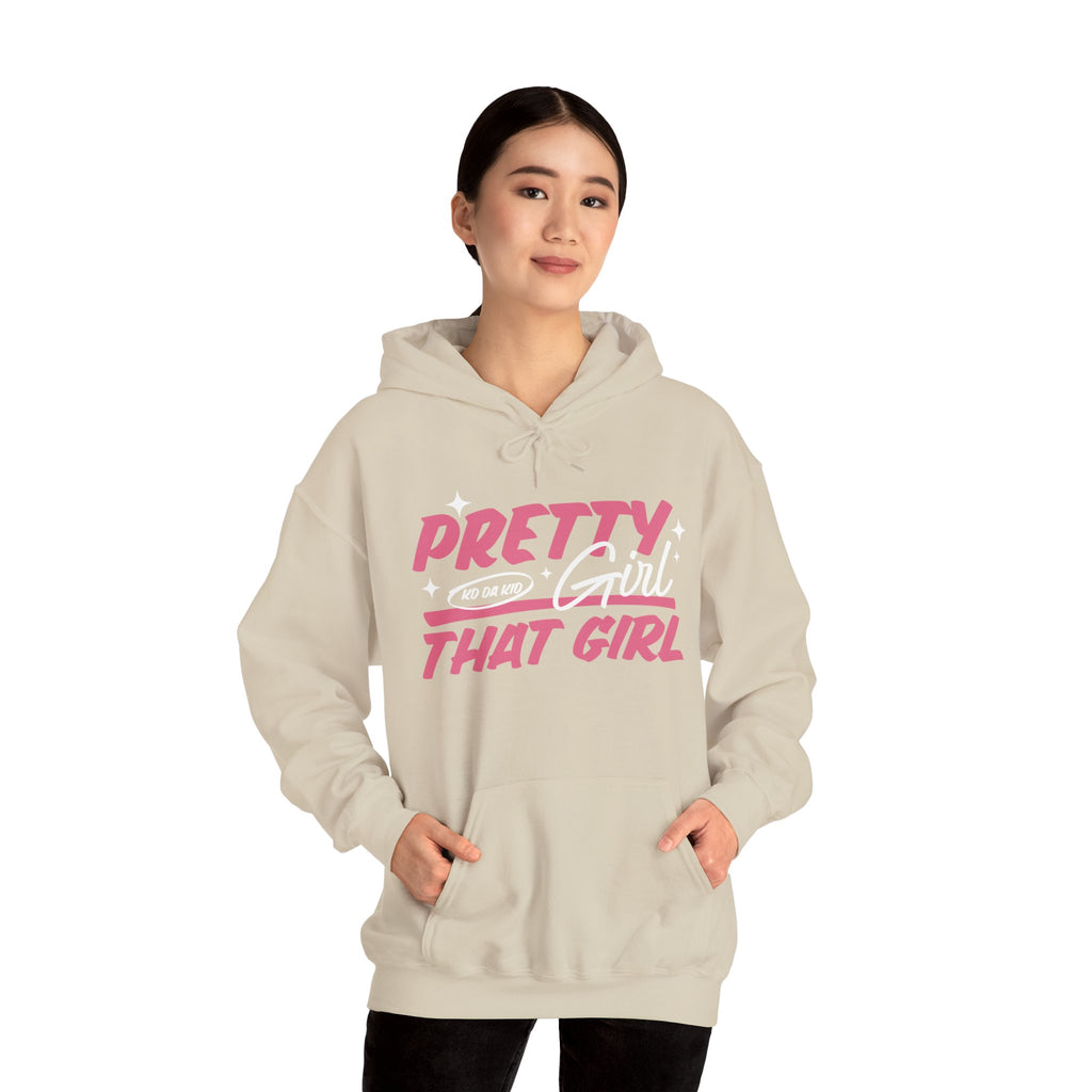 That Girl Hoodie - "Pretty Girl, " Pink Graphic Pullover