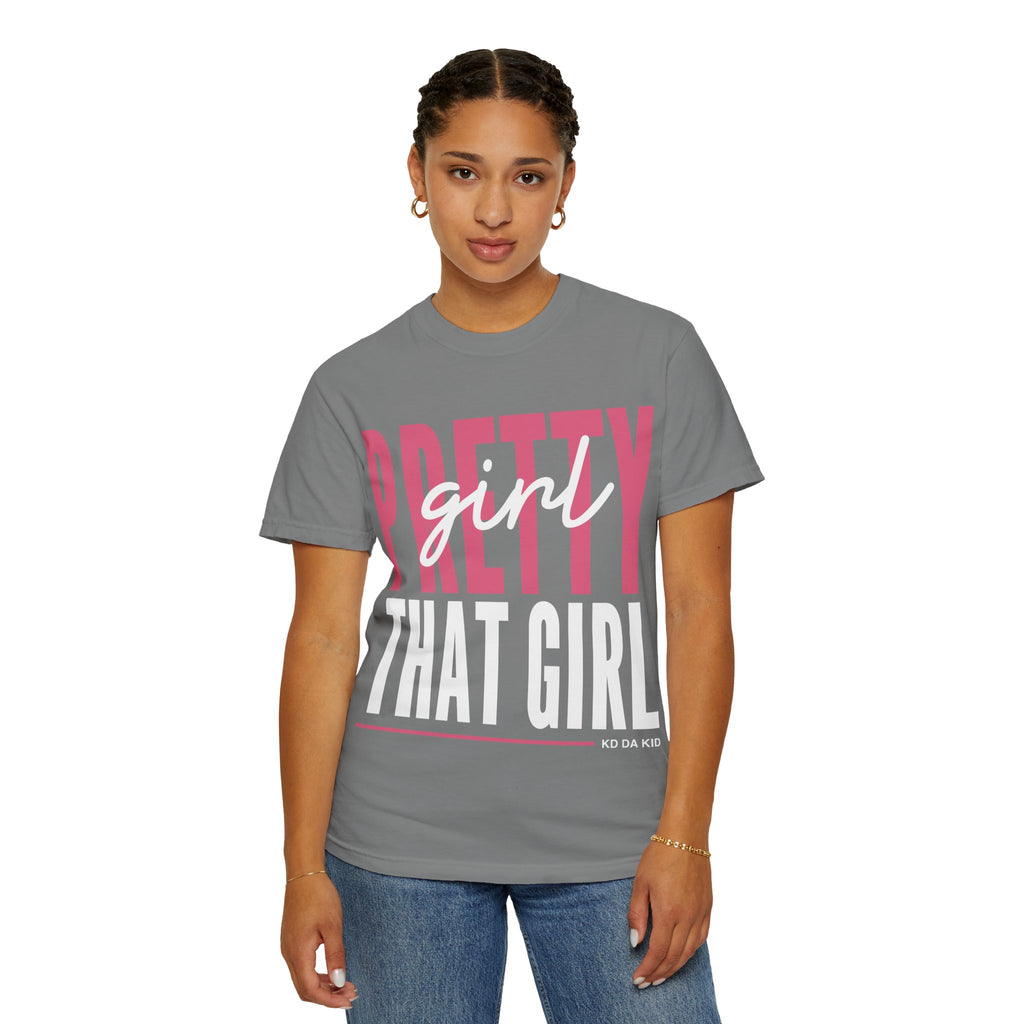 Adult That Girl Graphic T-Shirt — "Pretty Girl That Girl" Coral Tee