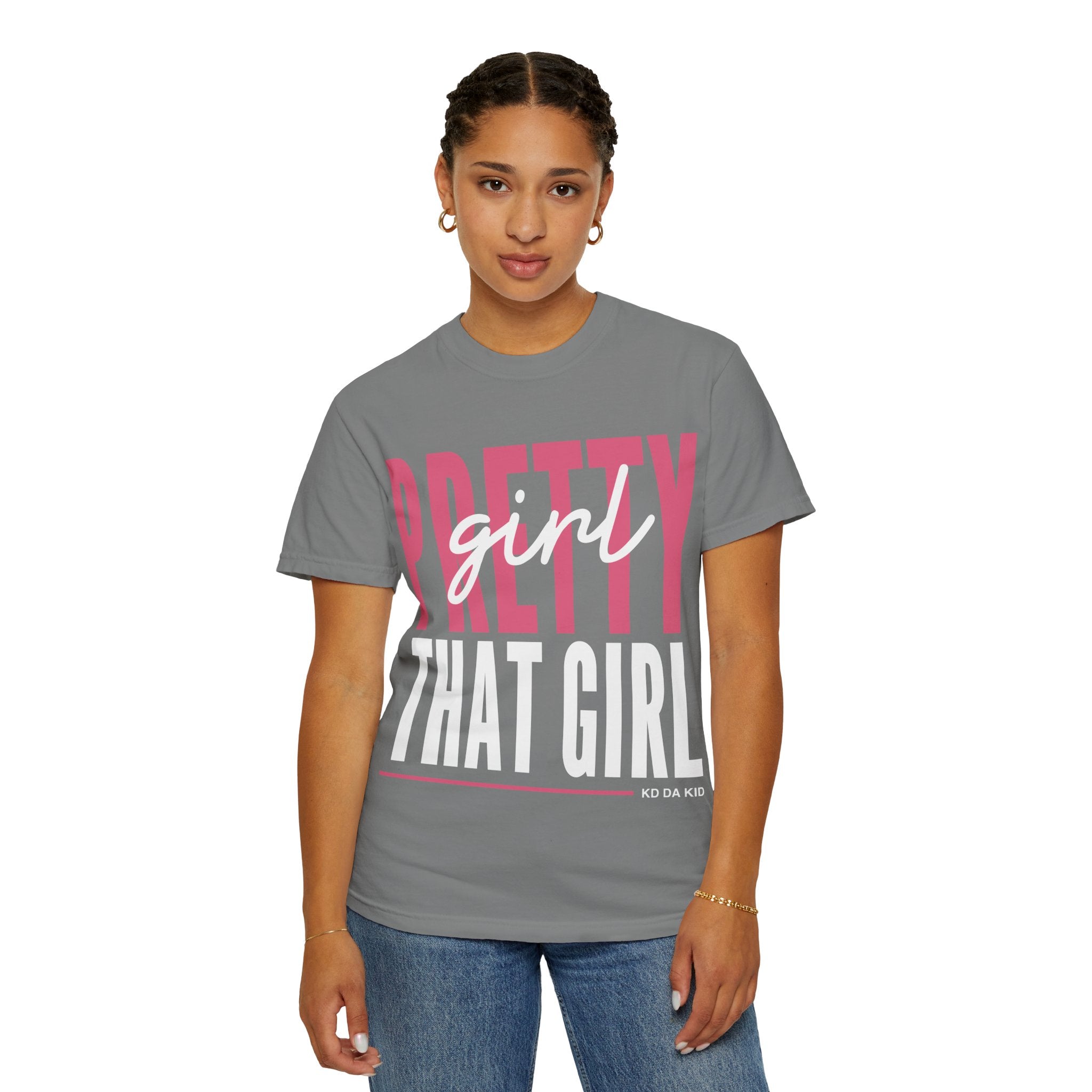 Adult That Girl Graphic T-Shirt — "Pretty Girl That Girl" Coral Tee