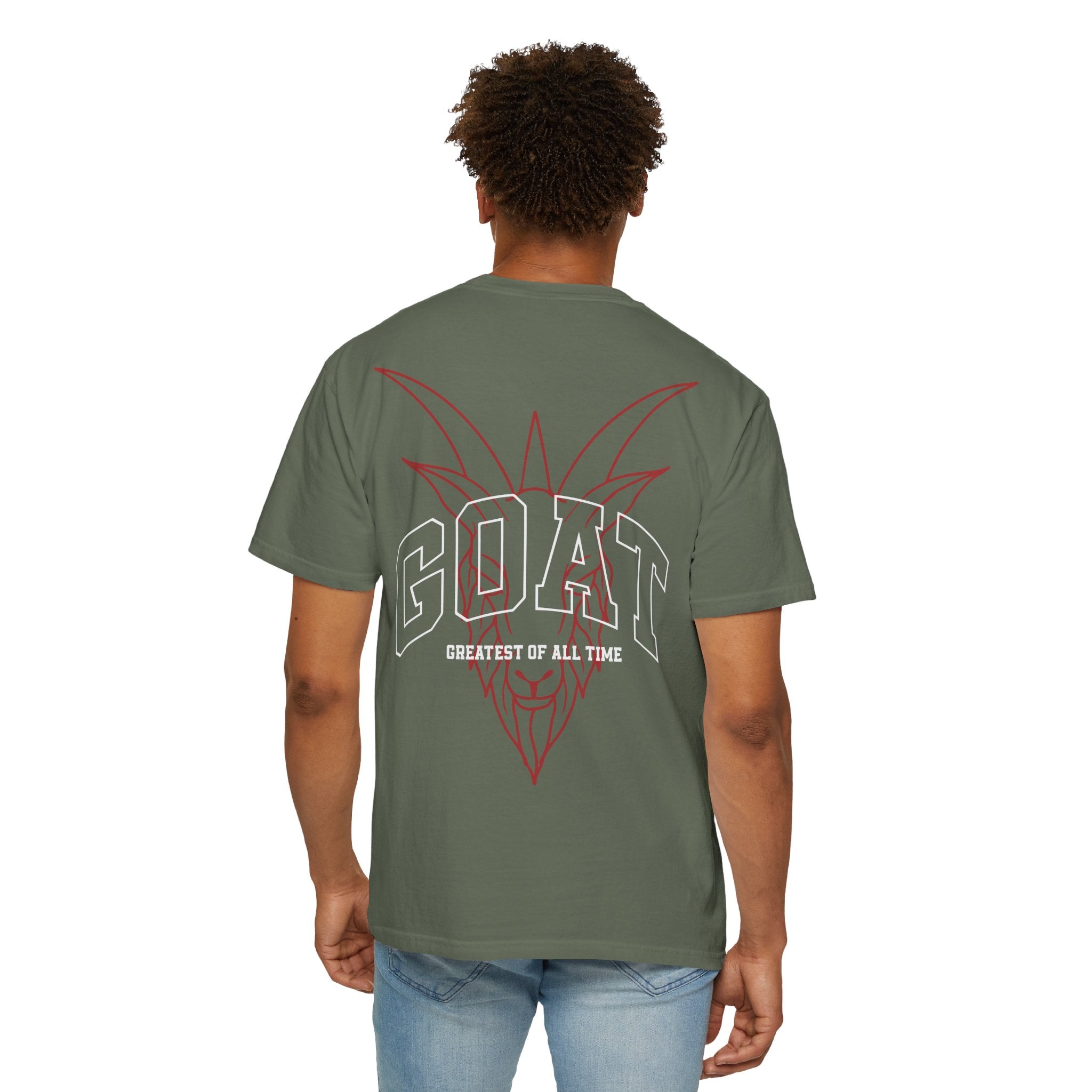 Unisex Garment-Dyed T-Shirt - GOAT (Greatest of All Time) Graphic Tee