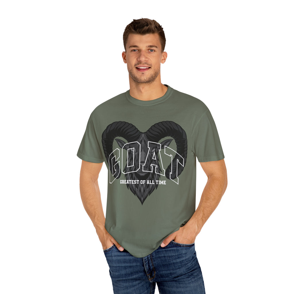 Unisex Garment-Dyed T-Shirt - GOAT Design, Greatest of All Time