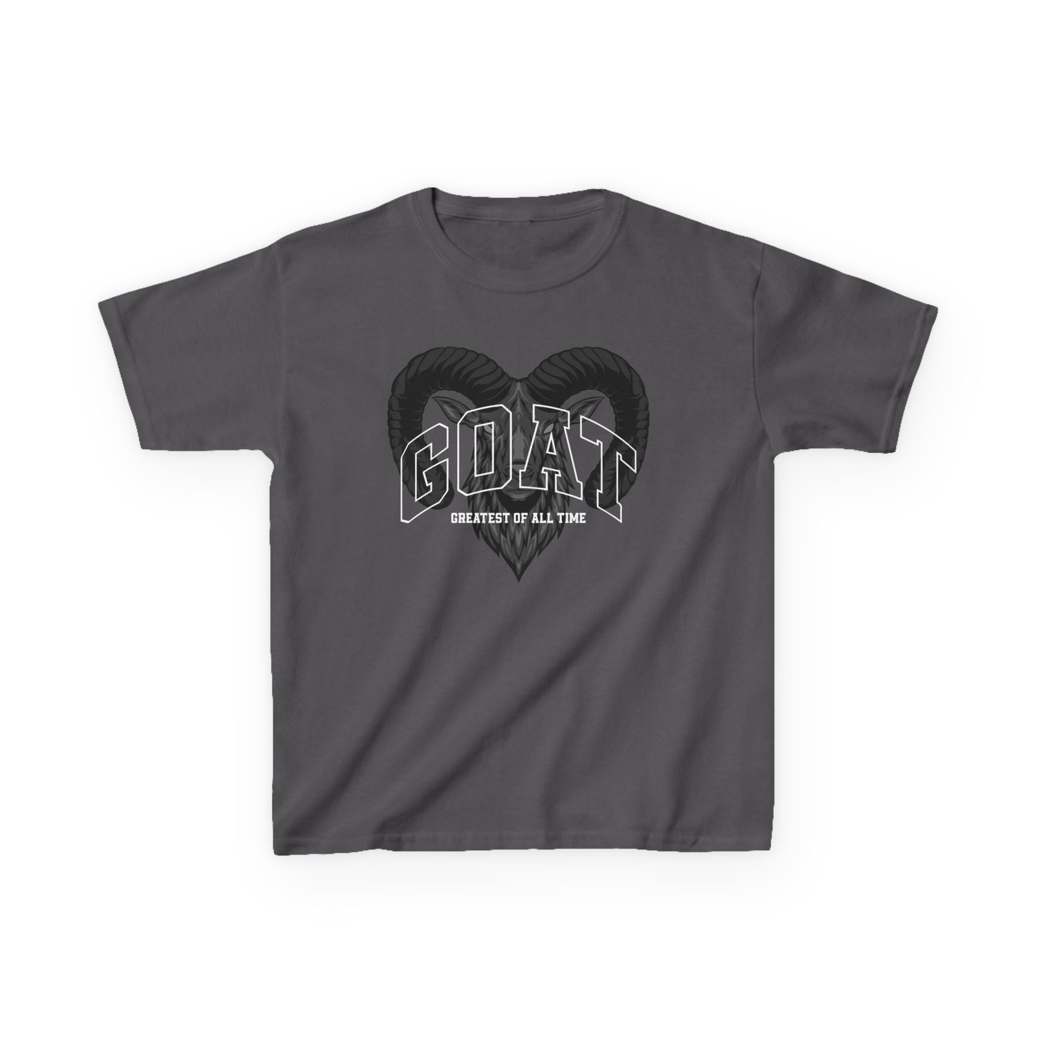 Kids GOAT Graphic Tee - Greatest of All Time Black T-Shirt