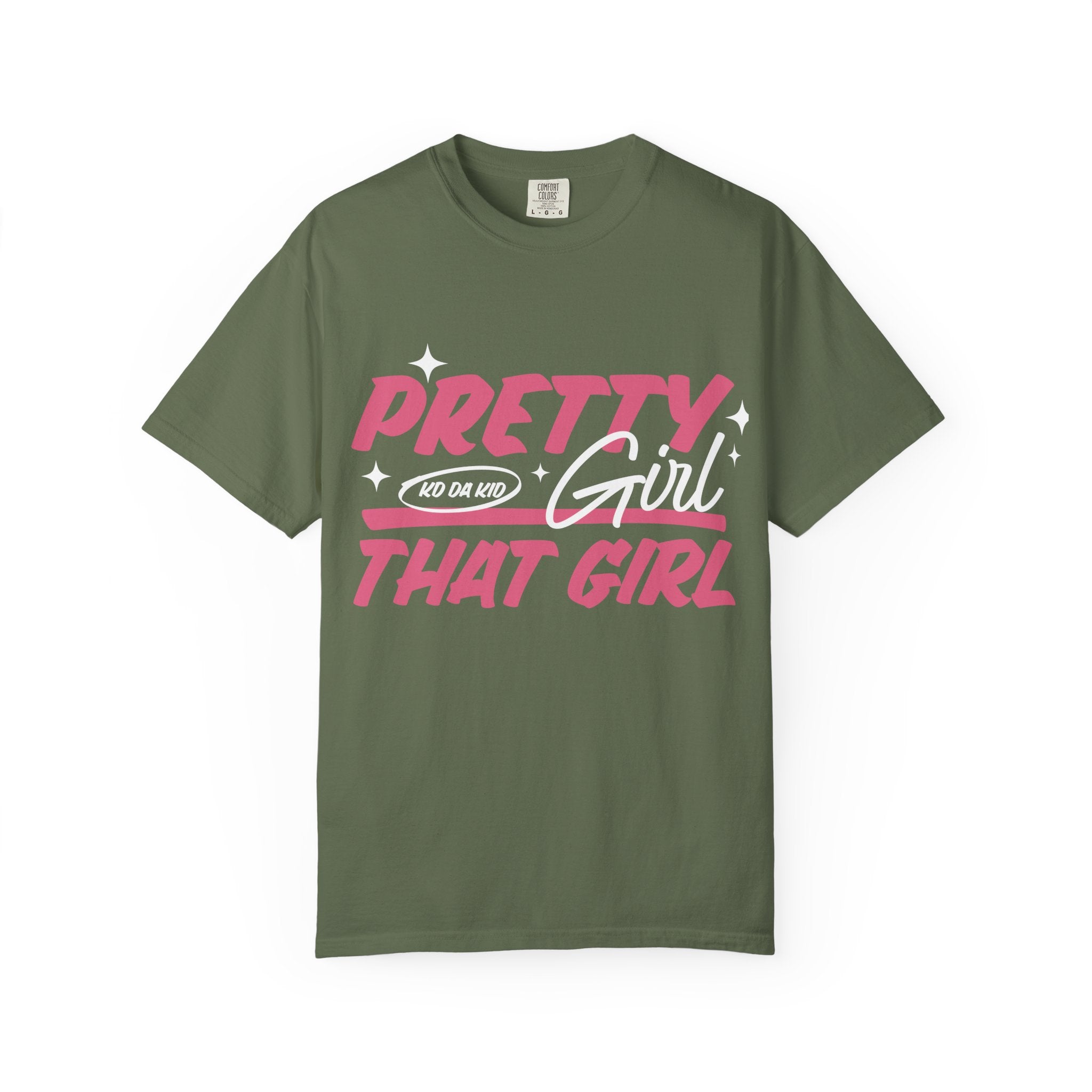 Pretty Girl That Girl T-Shirt – Retro Pink & Orange Graphic Tee