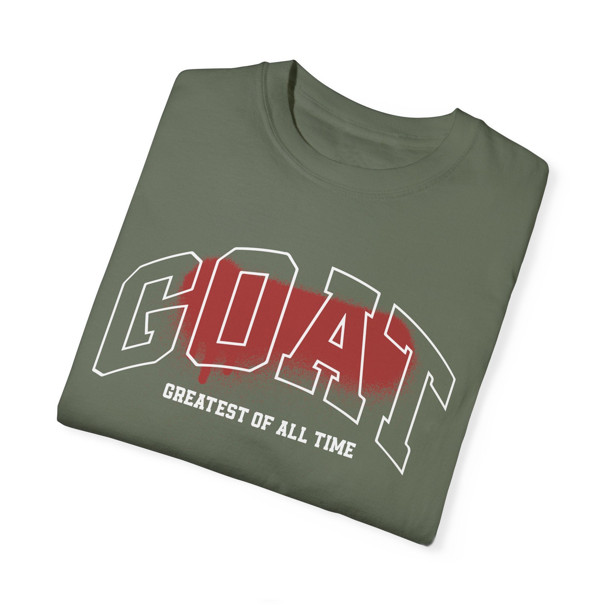 Unisex Garment-Dyed T-Shirt - GOAT (Greatest of All Time) Graphic Tee