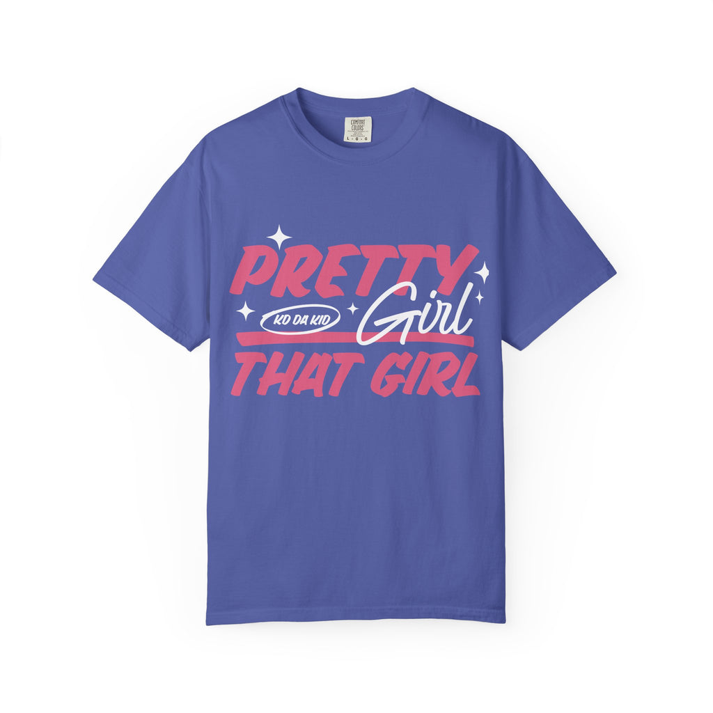 Pretty Girl That Girl T-Shirt – Retro Pink & Orange Graphic Tee