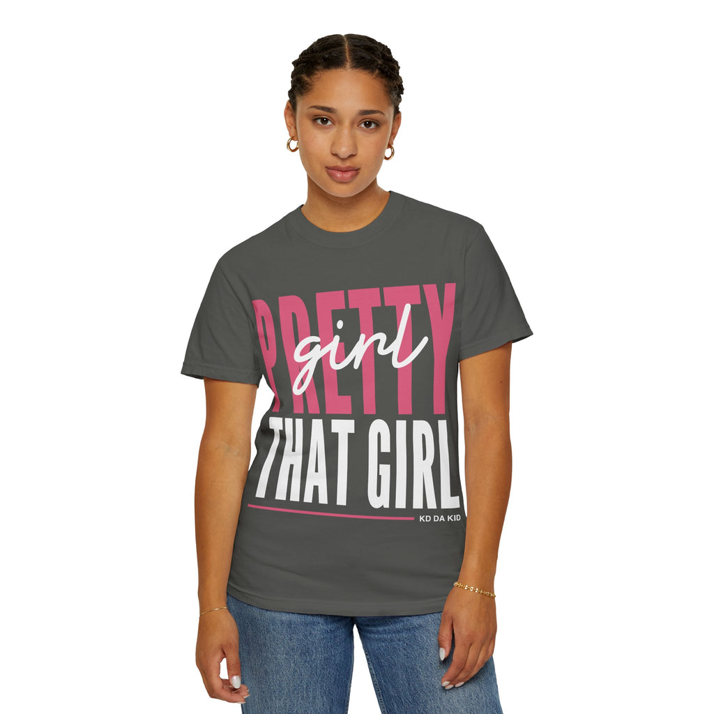 Adult That Girl Graphic T-Shirt — "Pretty Girl That Girl" Coral Tee
