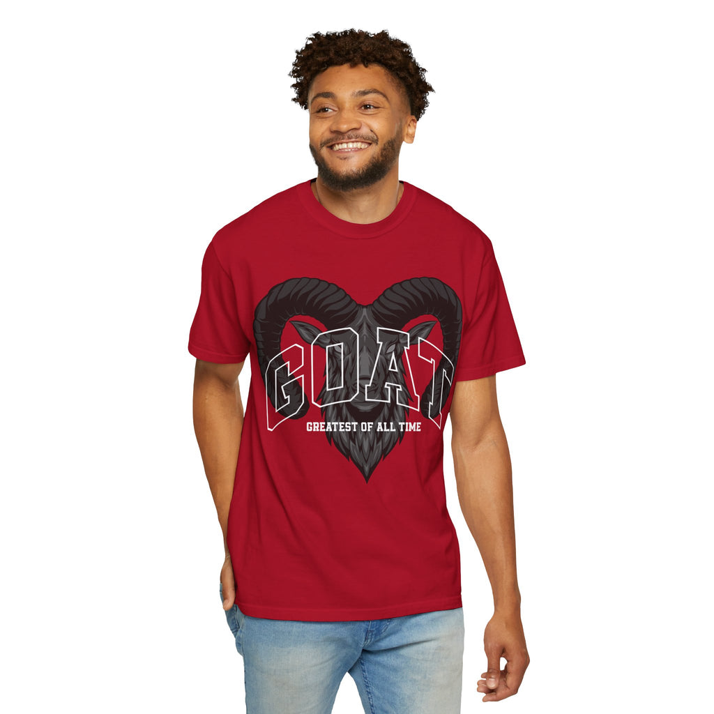 Unisex Garment-Dyed T-Shirt - GOAT Design, Greatest of All Time
