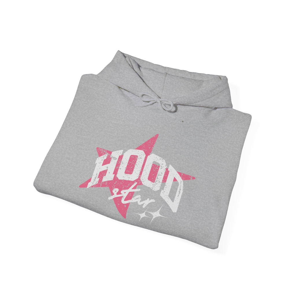 Hoodie — "Hood Star" Flame Sleeve Hoodie (Grind Focus Vision)