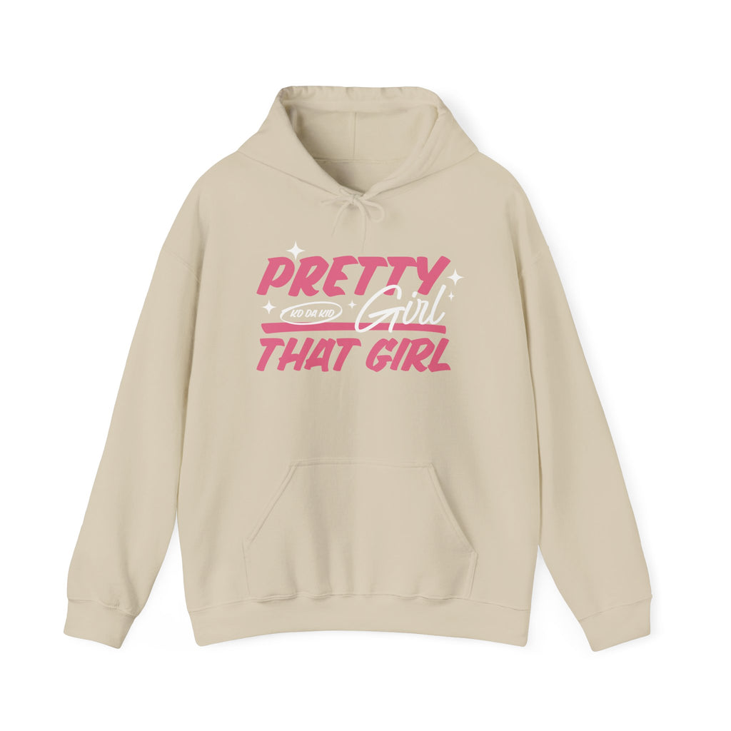 That Girl Hoodie - "Pretty Girl, " Pink Graphic Pullover