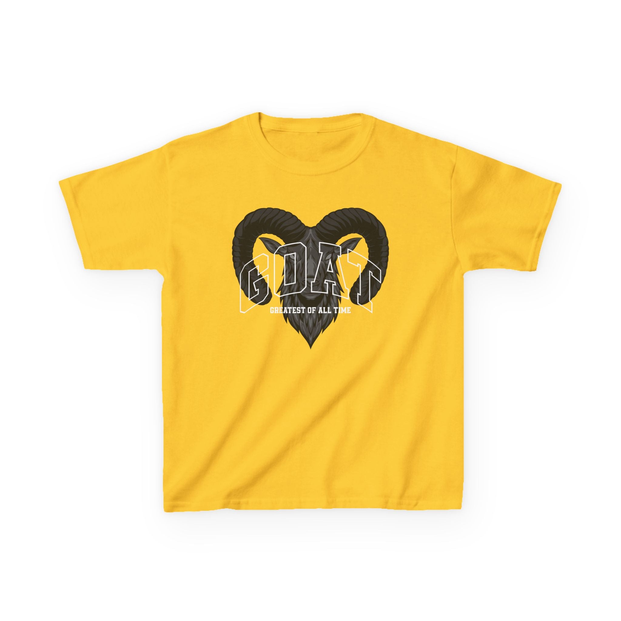 Kids GOAT Graphic Tee - Greatest of All Time Black T-Shirt