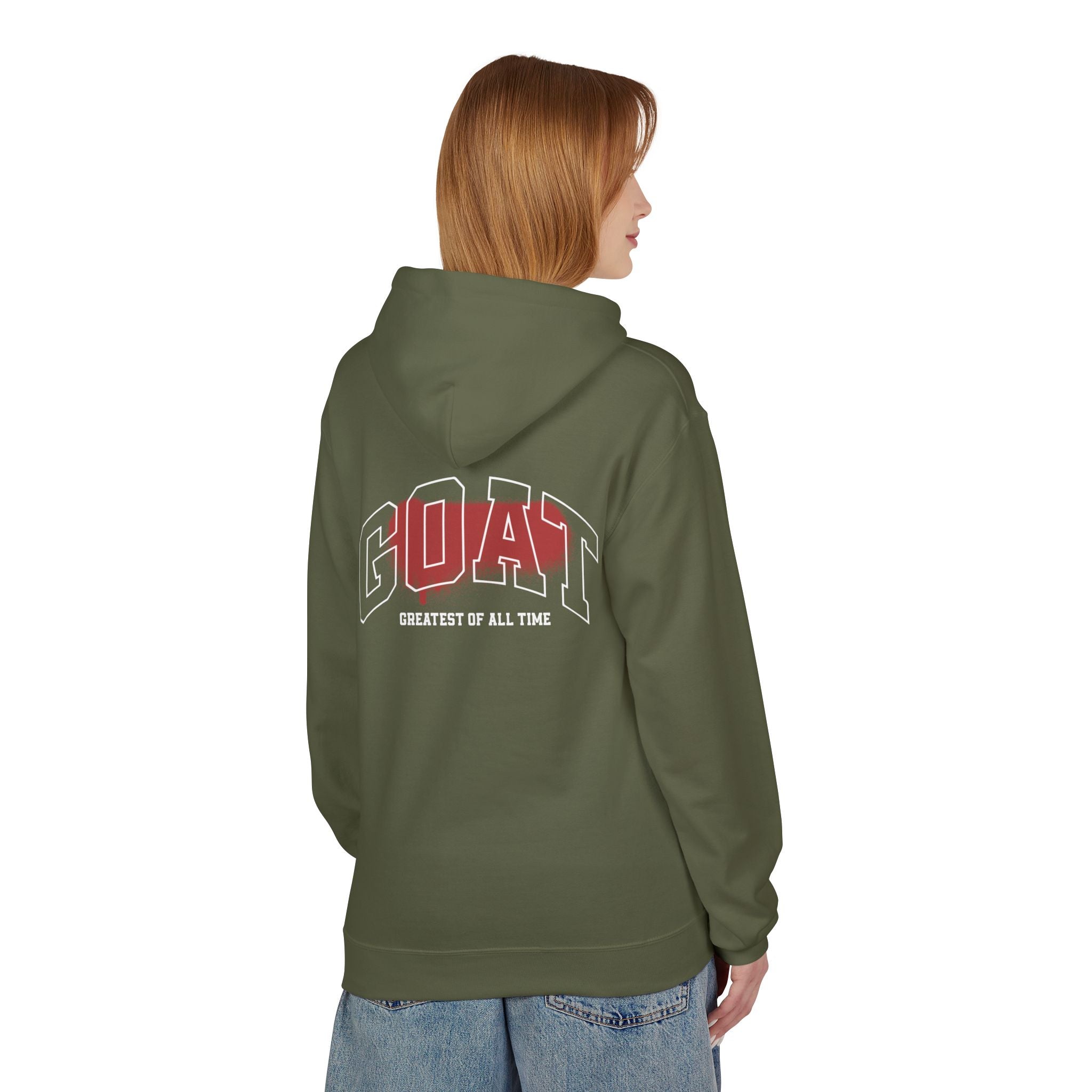 GOAT Hoodie - Red Spray Paint