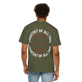 Unisex Garment-Dyed T-shirt - 'Greatest of All Time' Goat Design