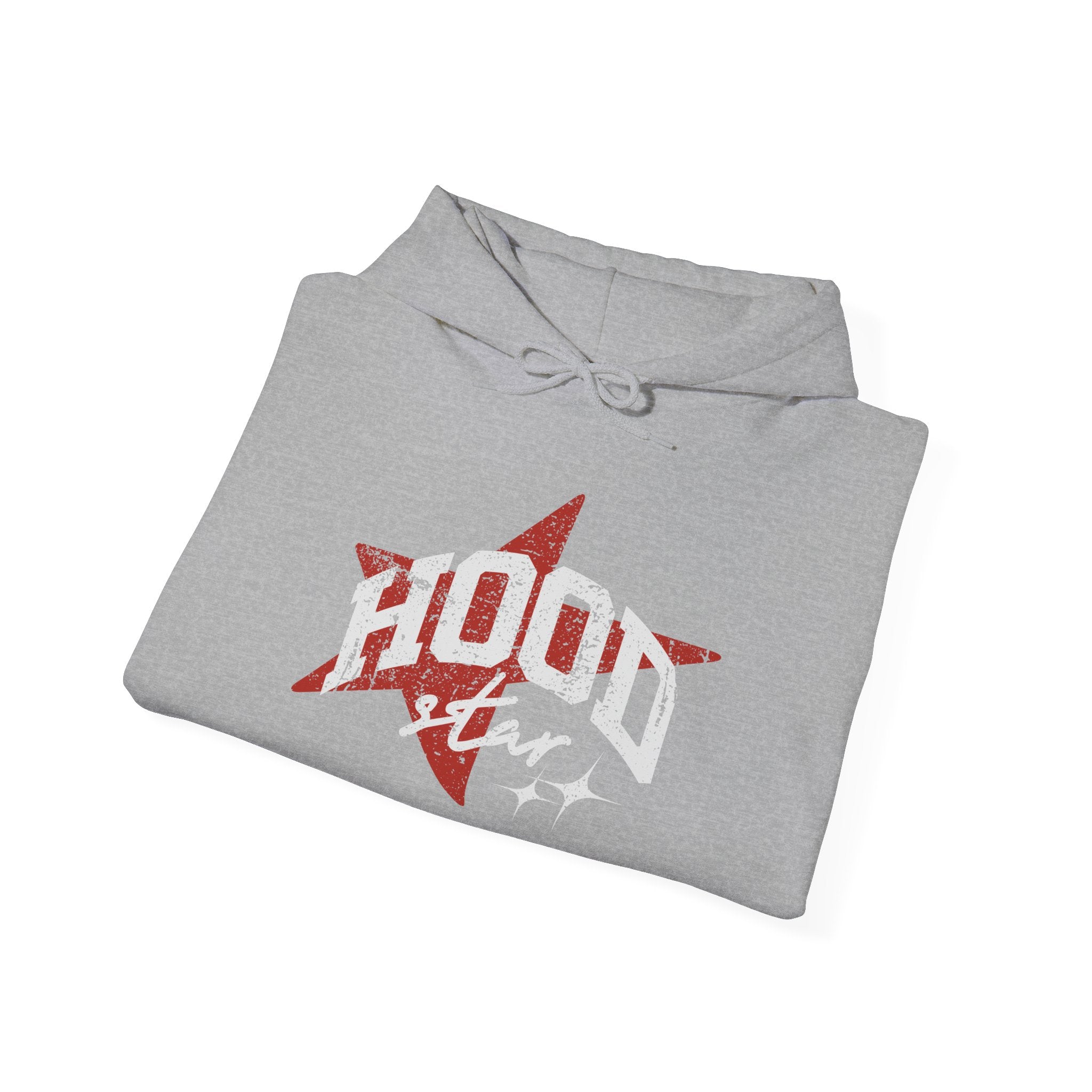 Hoodie — 'Hood Star' Flame Sleeve Hoodie | Grind Focus Vision Graphic Pullover