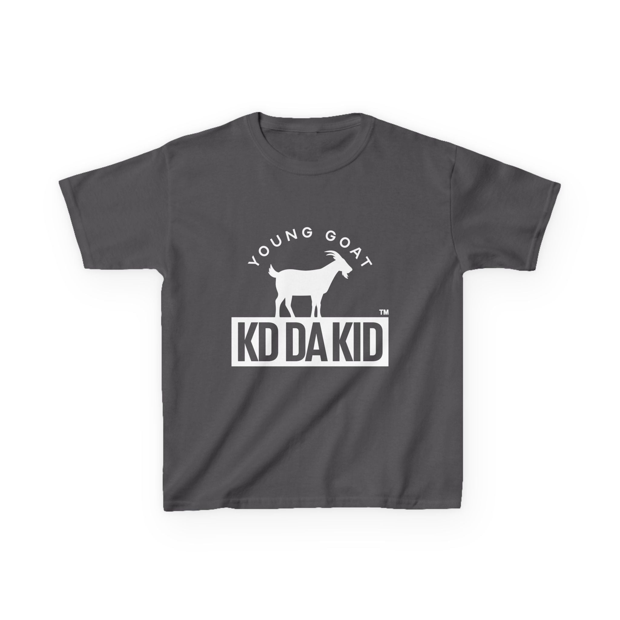 Young Goat Kids Tee - Cool Black Cotton T-shirt for Young Trendsetters