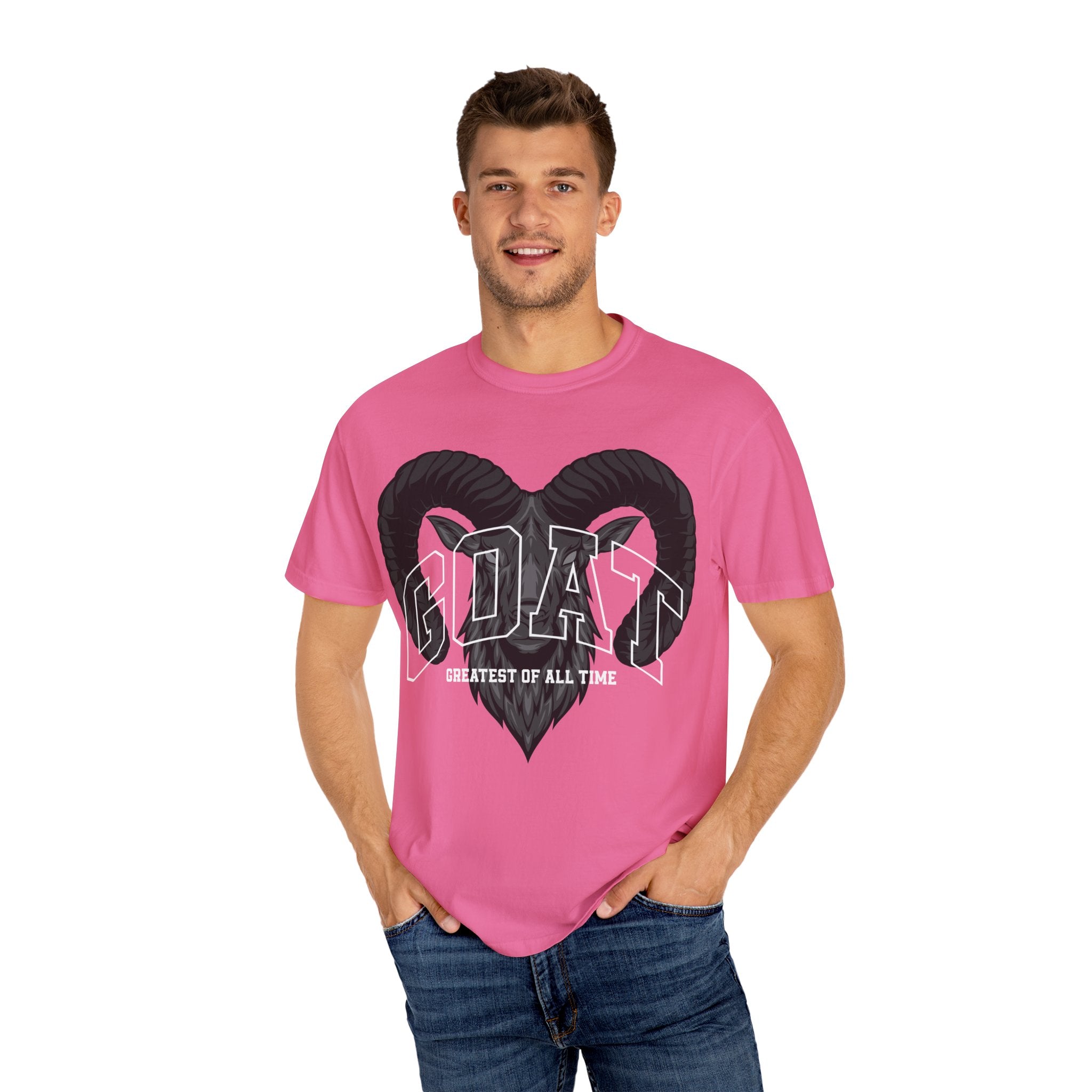 Unisex Garment-Dyed T-Shirt - GOAT Design, Greatest of All Time
