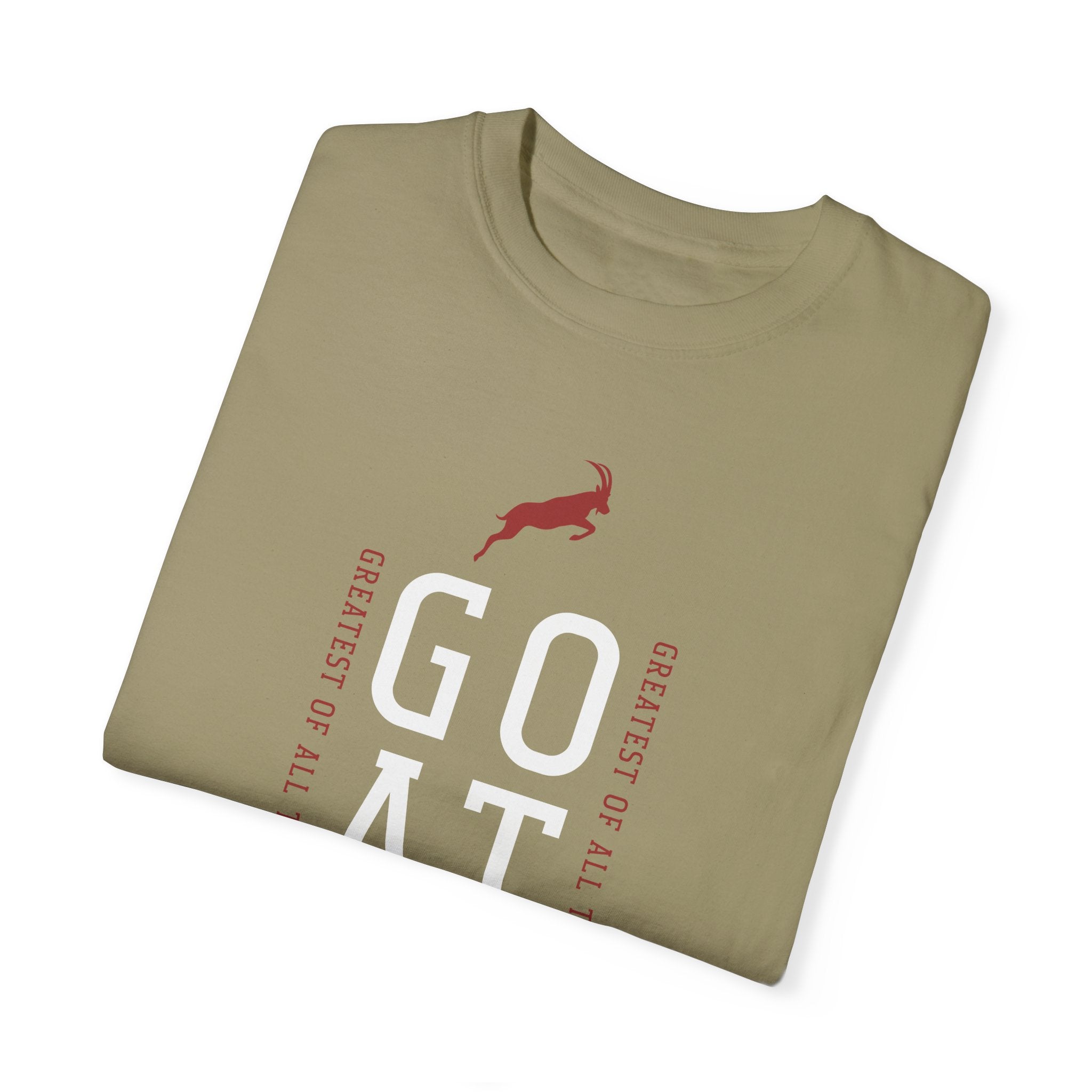 GOAT Unisex Garment-Dyed T-shirt - Greatest of All Time Casual Tee