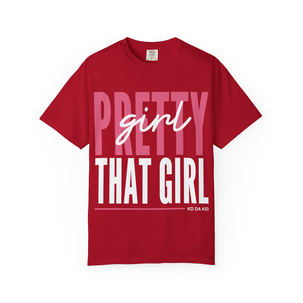 Adult That Girl Graphic T-Shirt — "Pretty Girl That Girl" Coral Tee