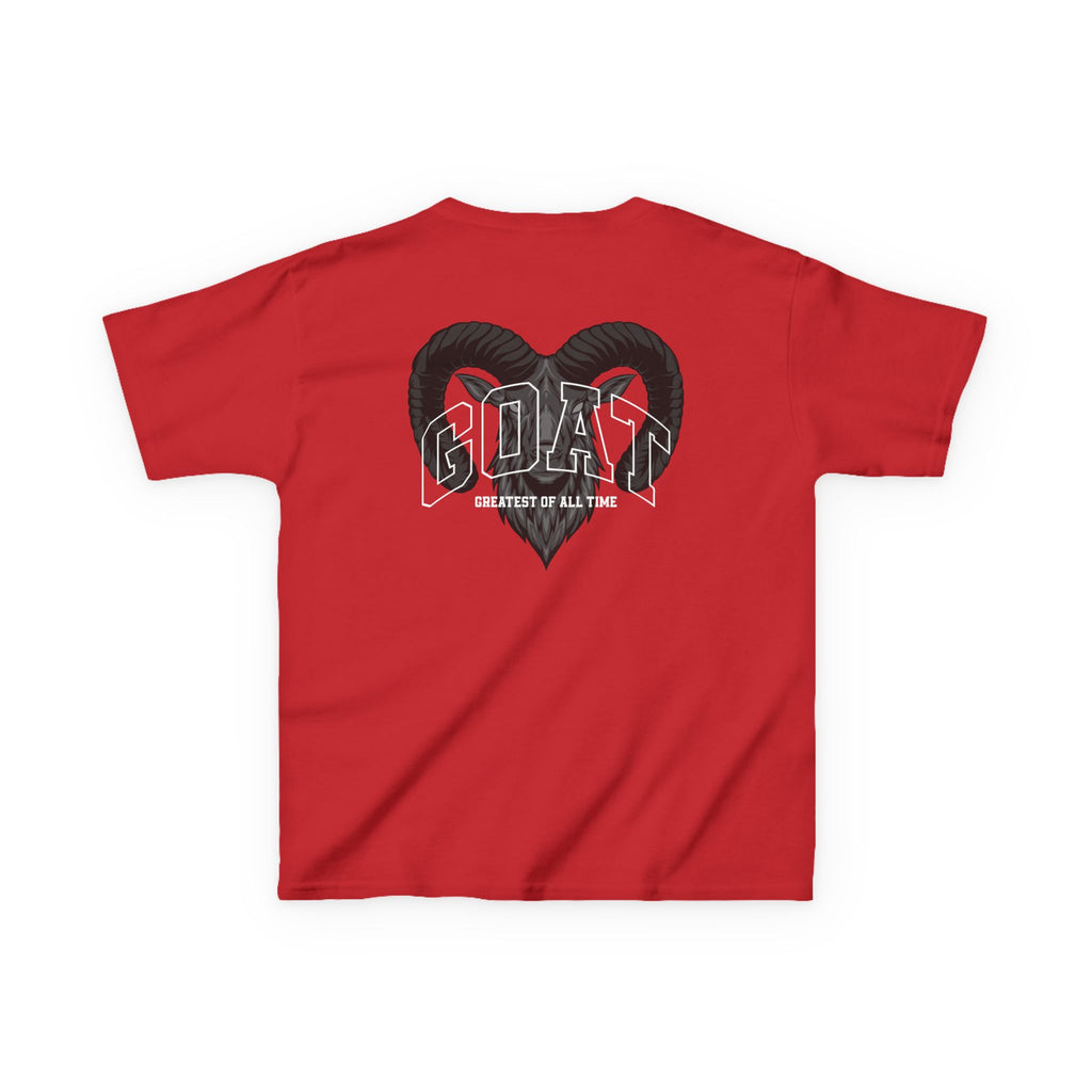 Kids GOAT Graphic Tee - Greatest of All Time Black T-Shirt