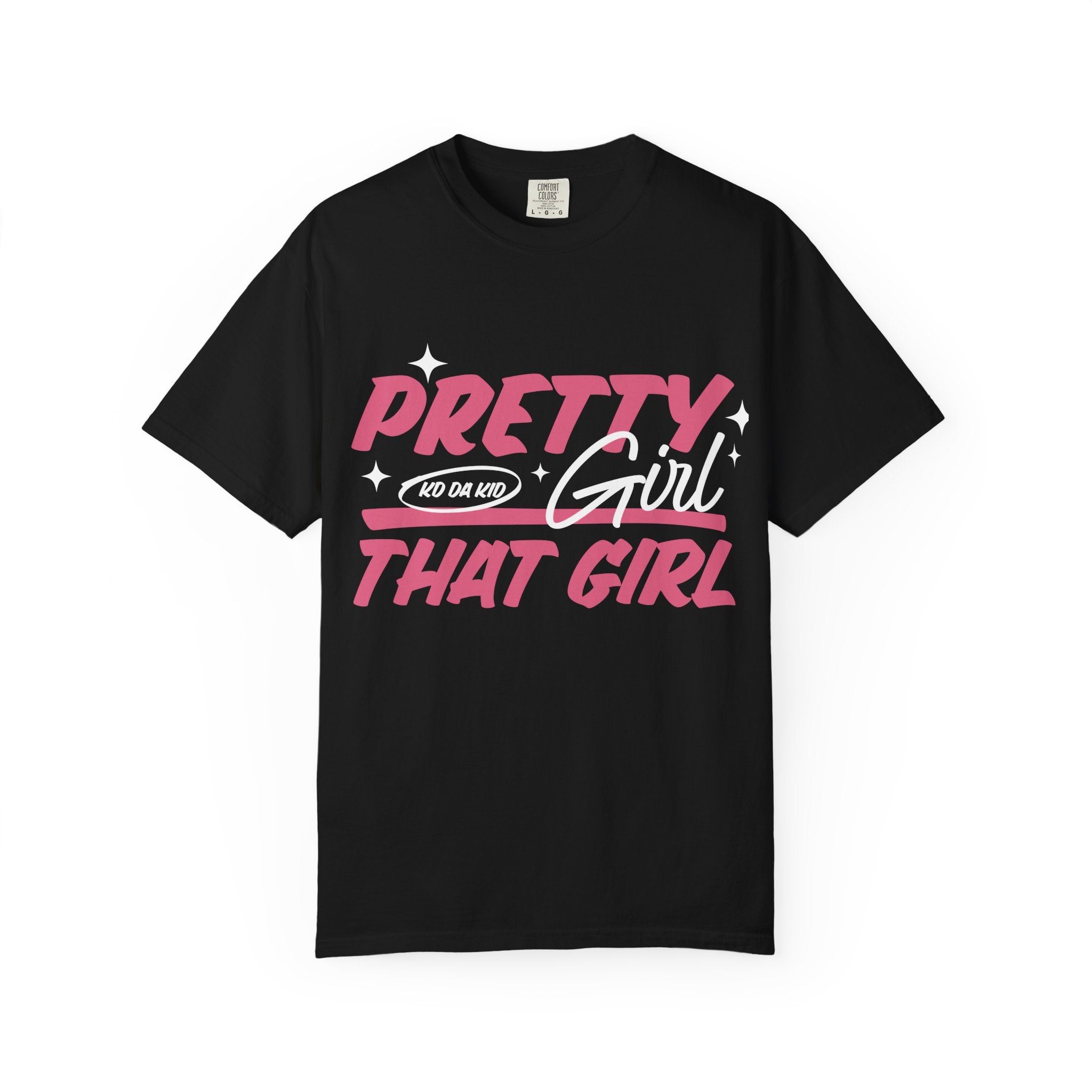 Pretty Girl That Girl T-Shirt – Retro Pink & Orange Graphic Tee