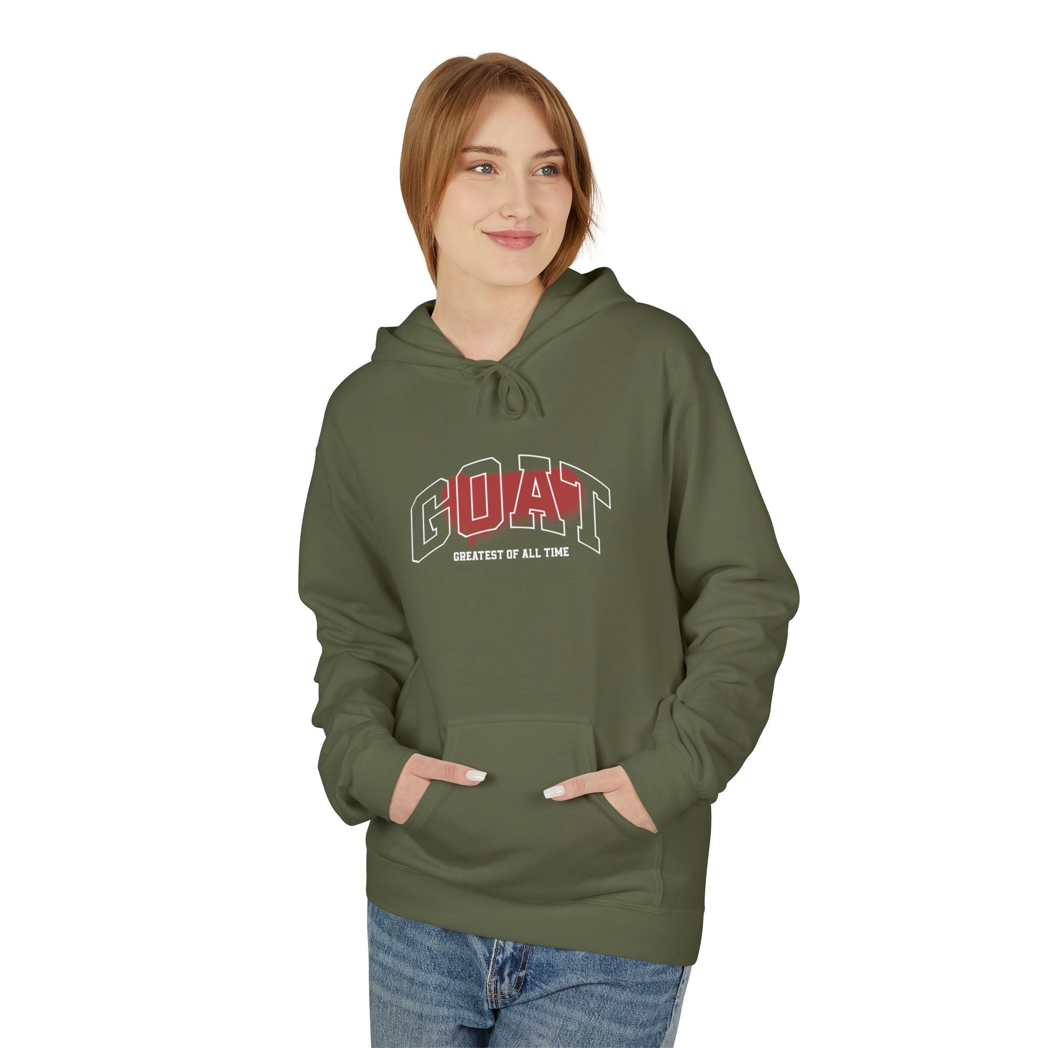 GOAT Hoodie - Red Spray Paint