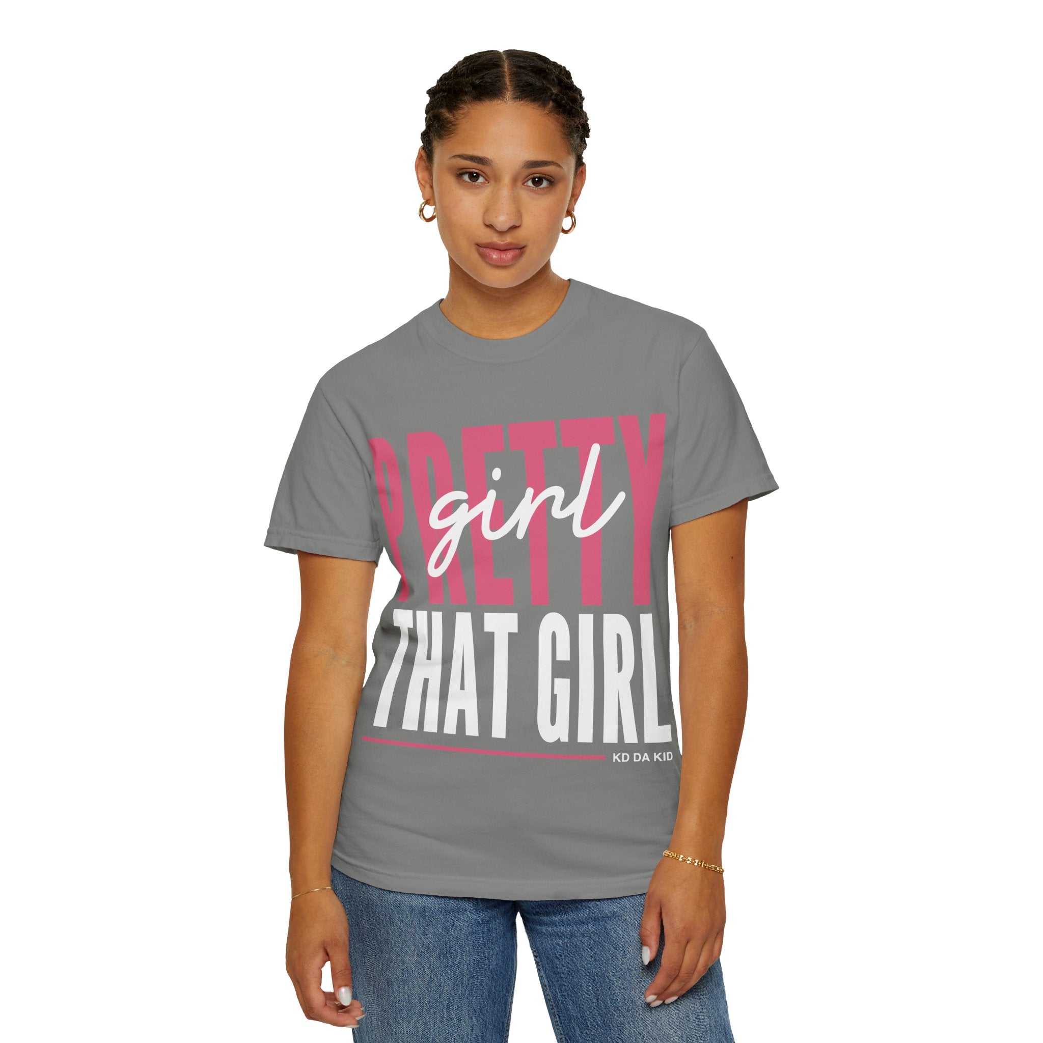 Adult That Girl Graphic T-Shirt — "Pretty Girl That Girl" Coral Tee