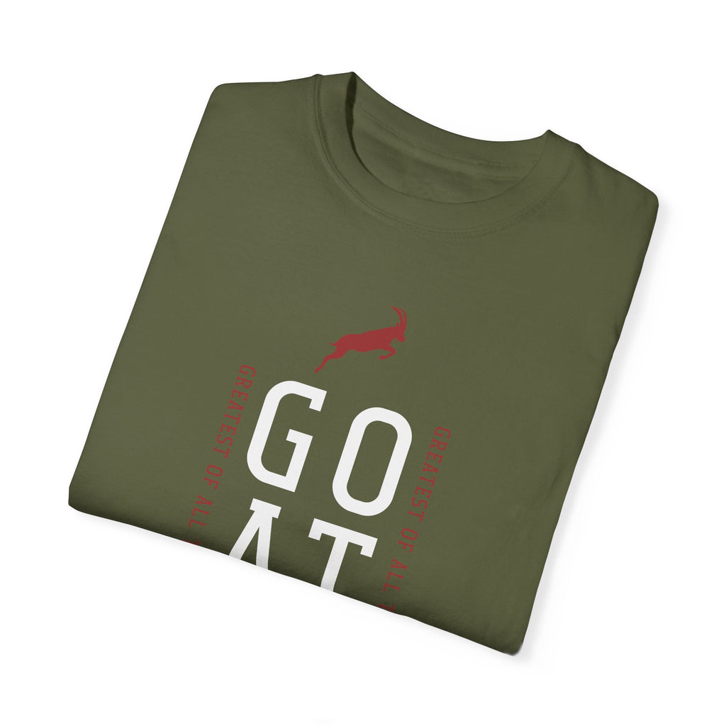 GOAT Unisex Garment-Dyed T-shirt - Greatest of All Time Casual Tee