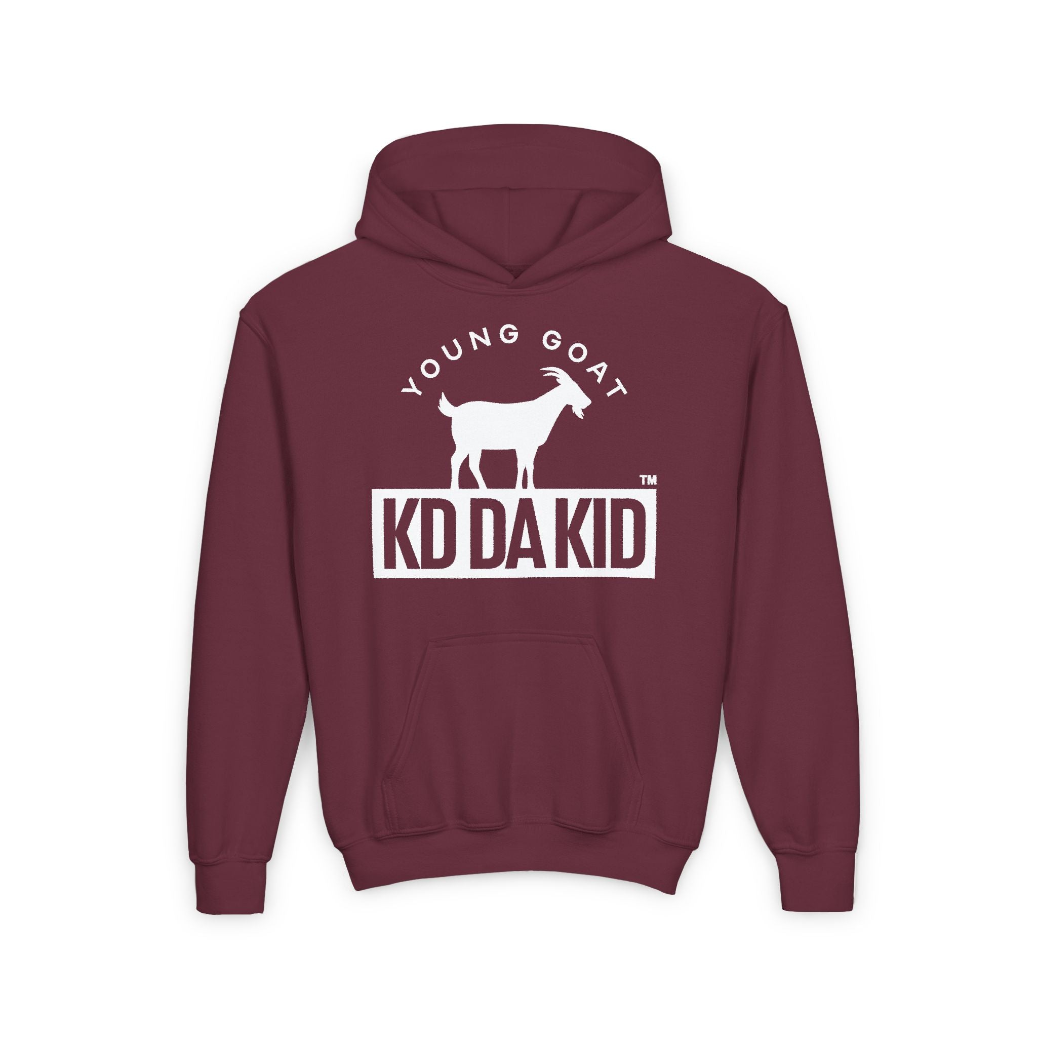 Youth Heavy Blend Hoodie - 'Young Goat' KD Da Kid Design - Perfect for Fans and Gift Giving