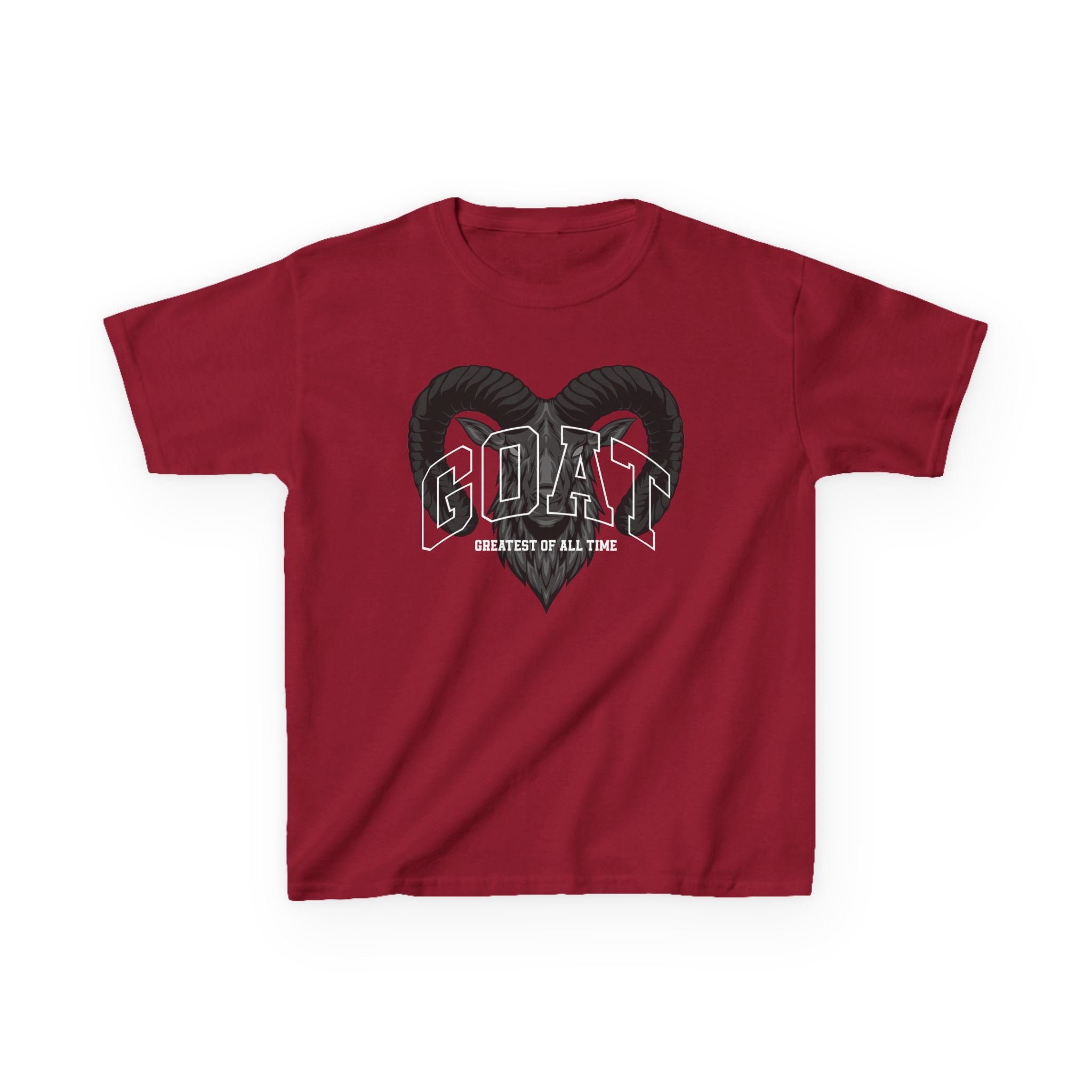 Kids GOAT Graphic Tee - Greatest of All Time Black T-Shirt