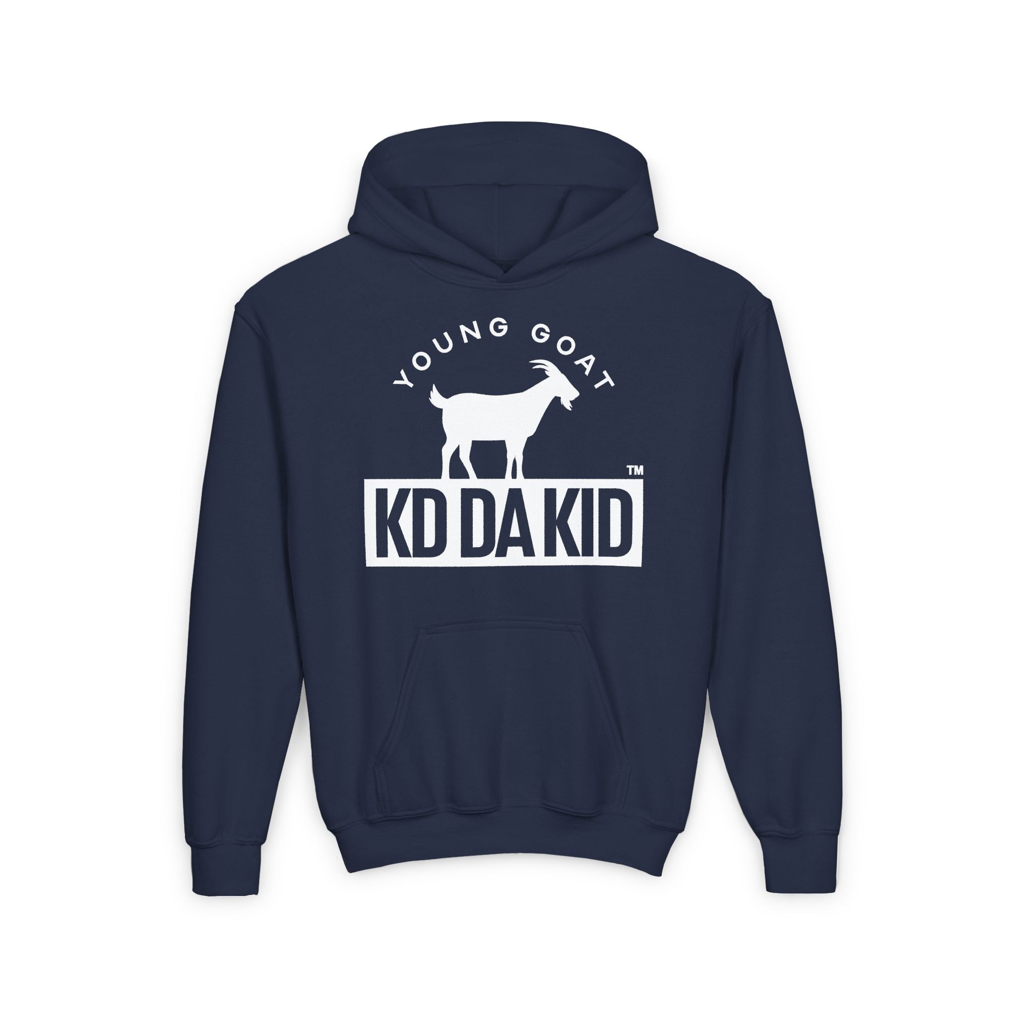 Youth Heavy Blend Hoodie - 'Young Goat' KD Da Kid Design - Perfect for Fans and Gift Giving