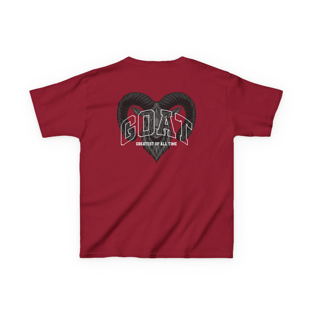 Kids GOAT Graphic Tee - Greatest of All Time Black T-Shirt