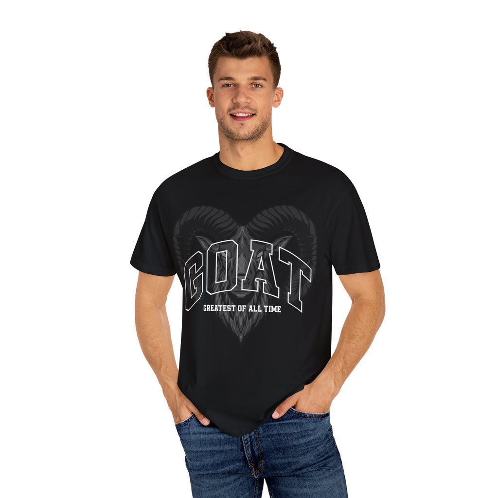 Unisex Garment-Dyed T-Shirt - GOAT Design, Greatest of All Time