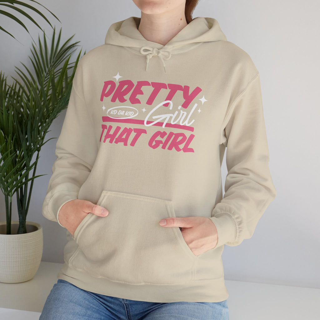 That Girl Hoodie - "Pretty Girl, " Pink Graphic Pullover