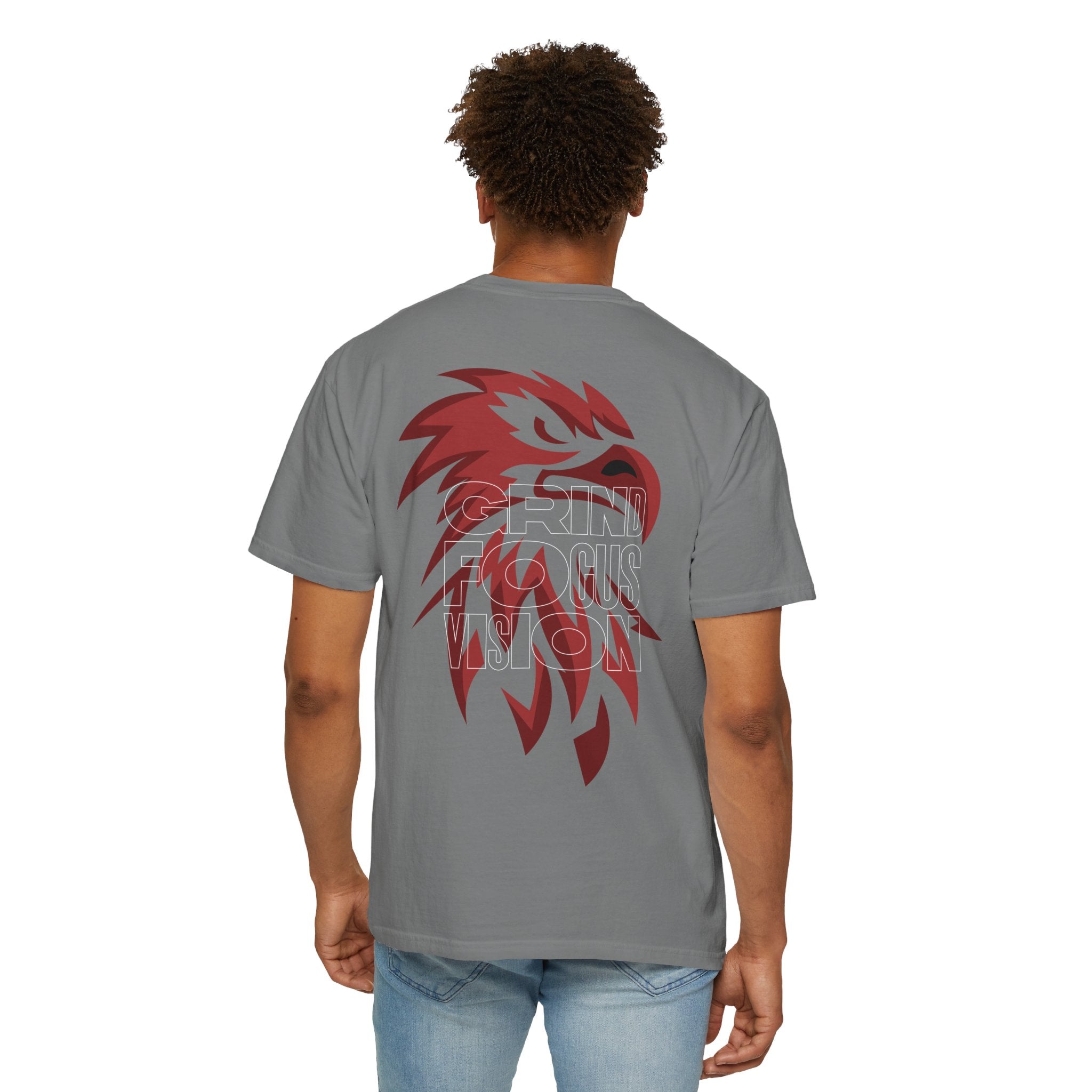 Grind Focus Vision Unisex Garment-Dyed T-Shirt - Motivational Graphic Tee