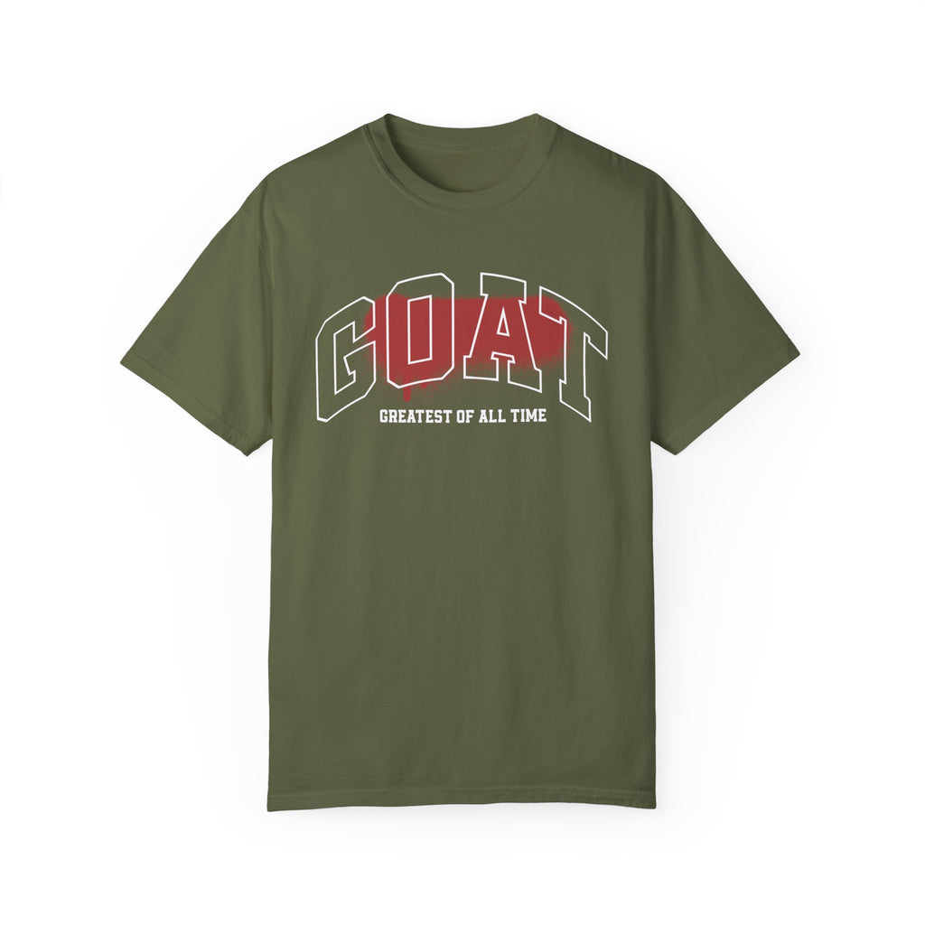 Unisex Garment-Dyed T-Shirt - GOAT (Greatest of All Time) Graphic Tee