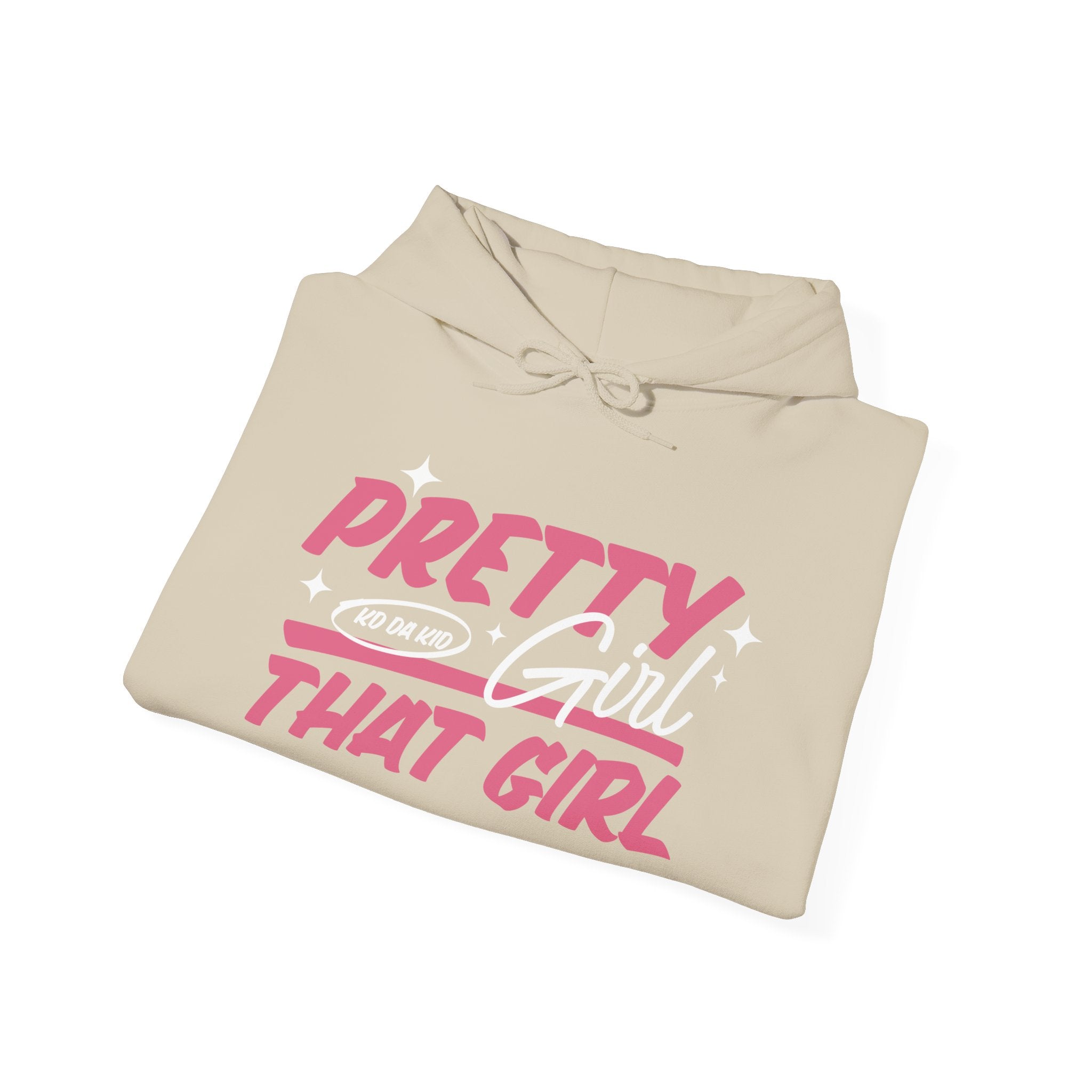 That Girl Hoodie - "Pretty Girl, " Pink Graphic Pullover