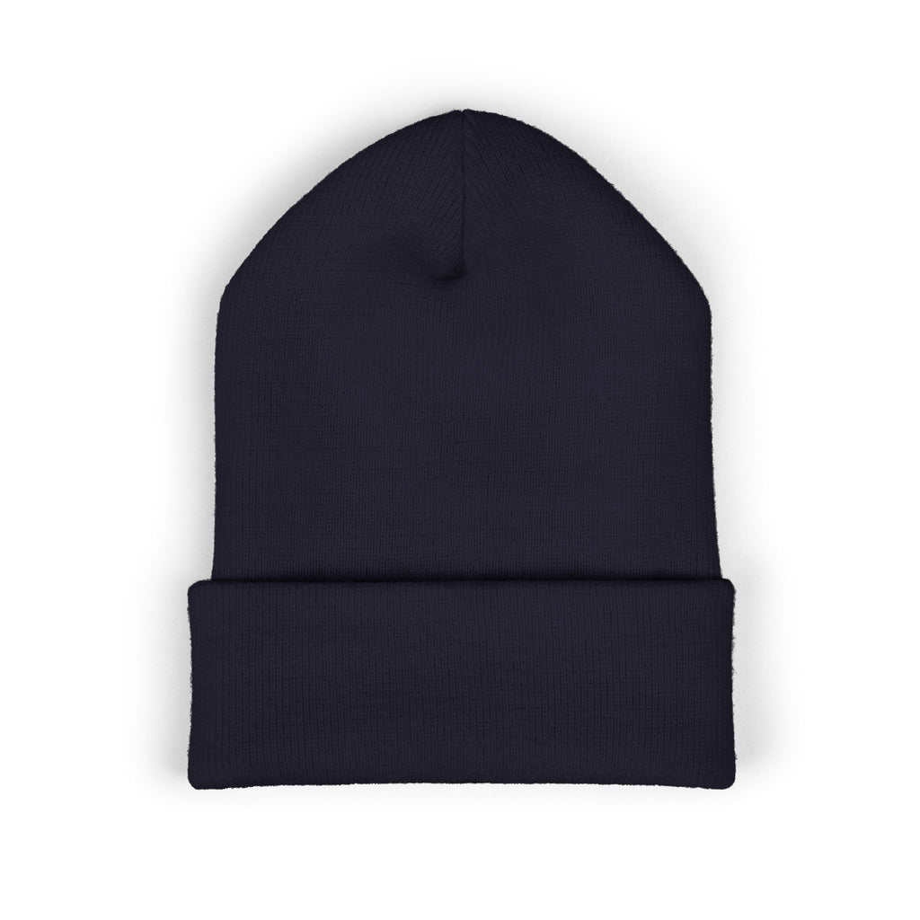 Embroidered Blue "Grind Focus Vision" Classic Cuffed Beanie – Cozy Winter Knit Hat