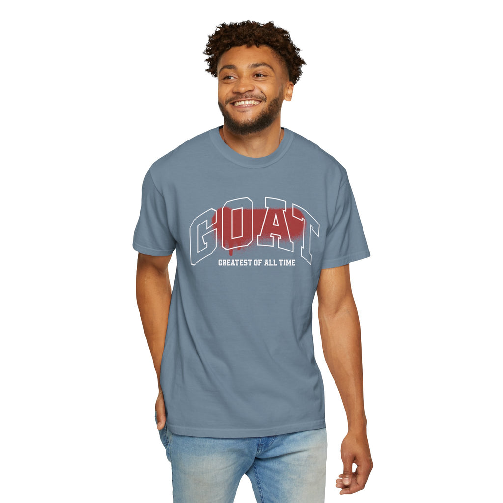 Unisex Garment-Dyed T-Shirt - GOAT (Greatest of All Time) Graphic Tee