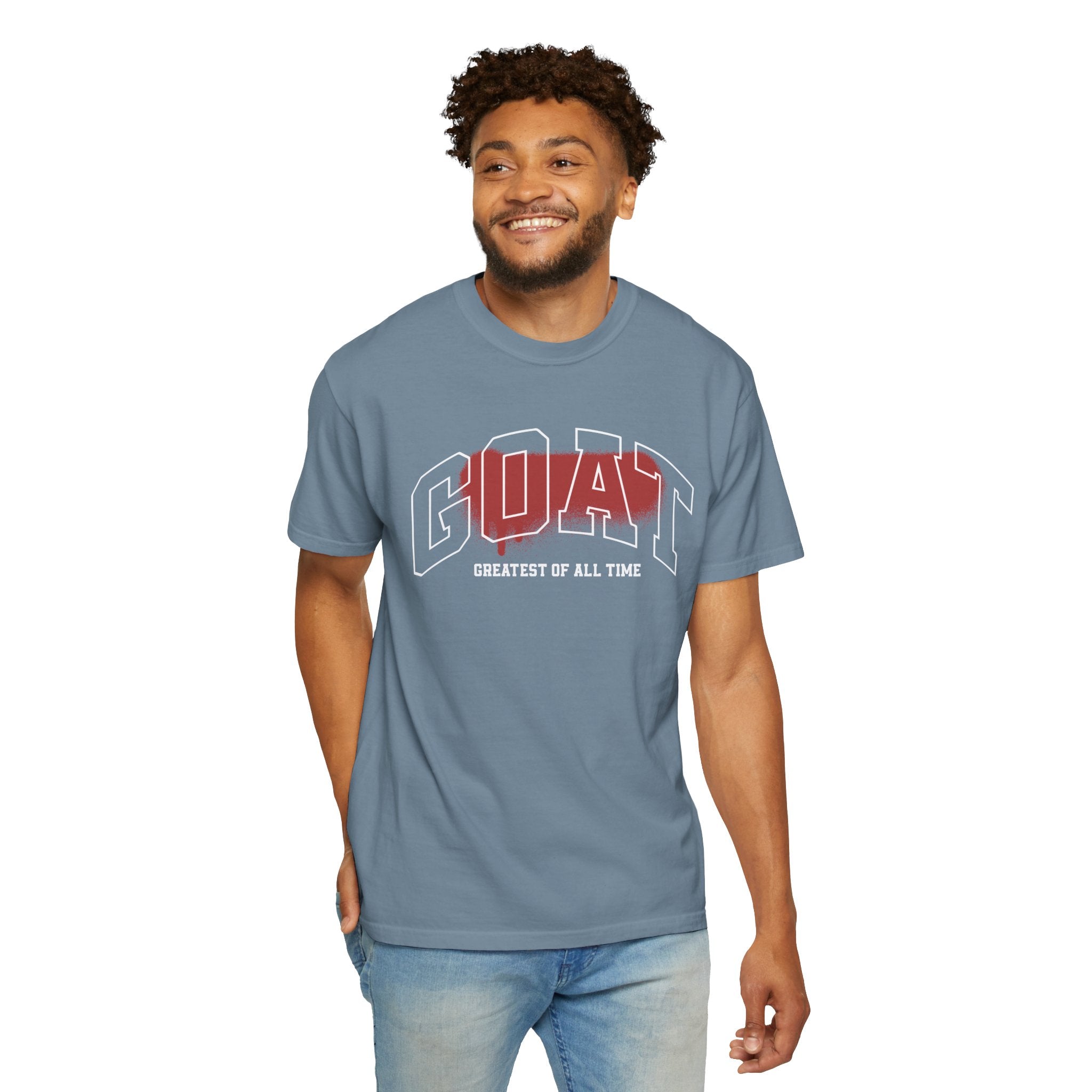 Unisex Garment-Dyed T-Shirt - GOAT (Greatest of All Time) Graphic Tee