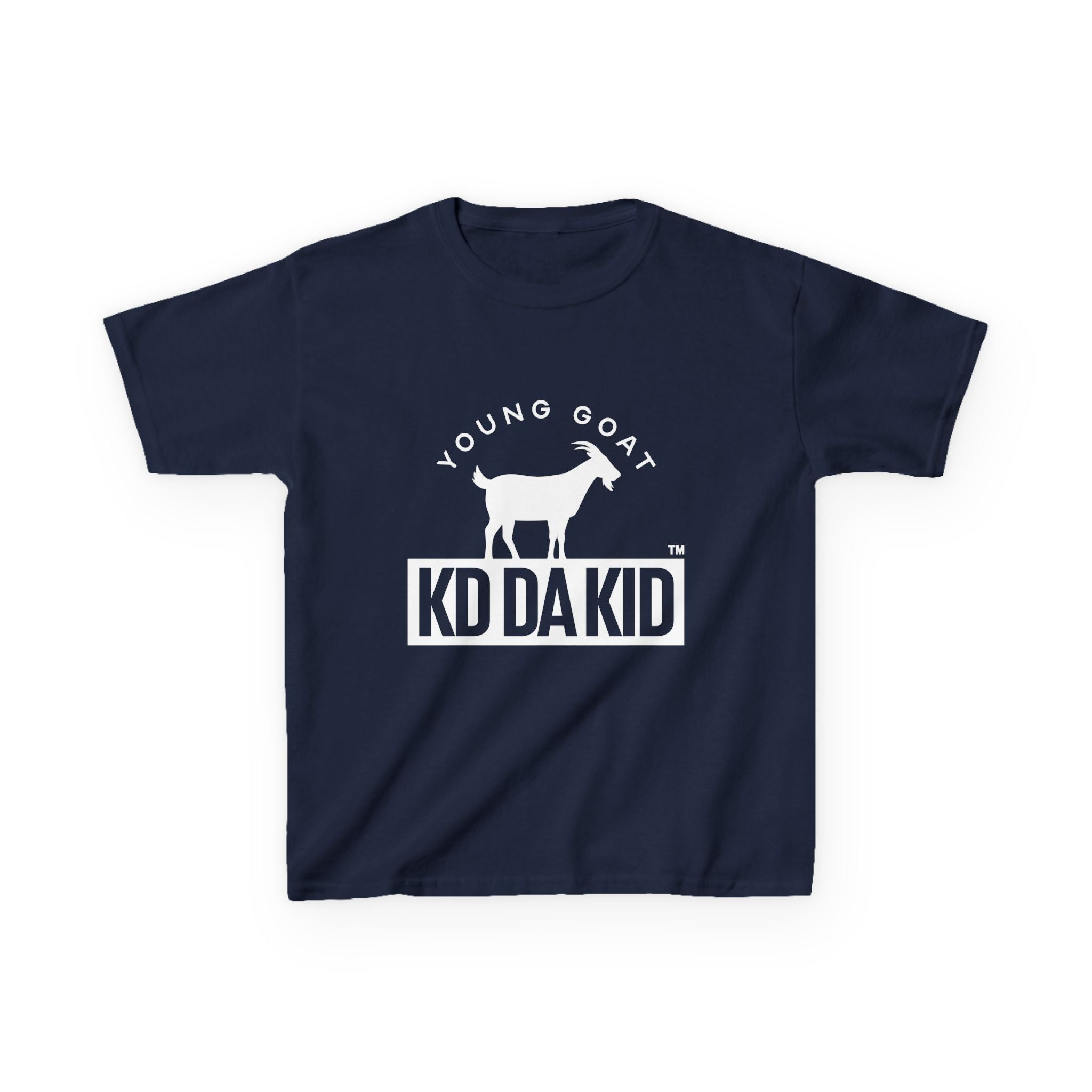 Young Goat Kids Tee - Cool Black Cotton T-shirt for Young Trendsetters