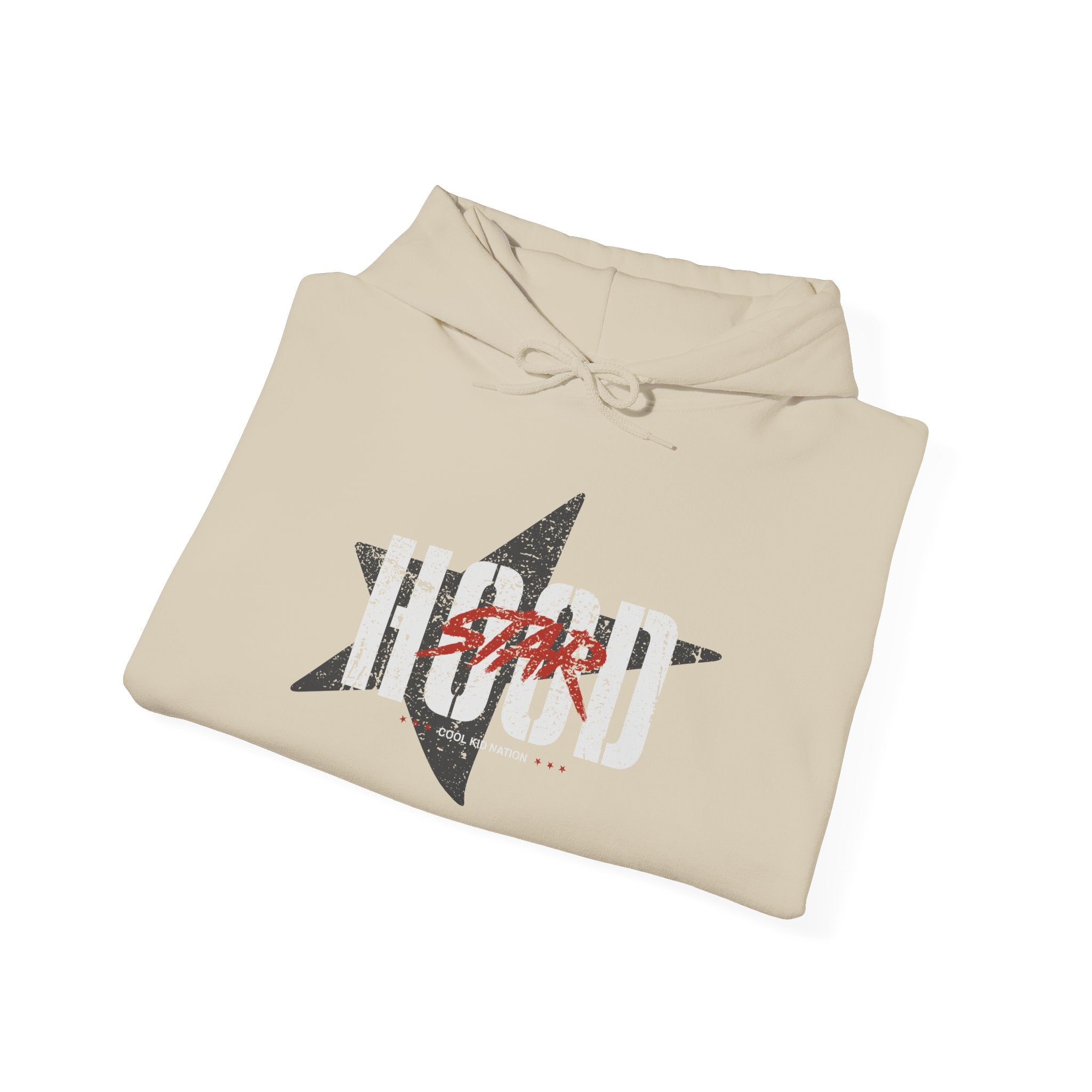 Hooded Sweatshirt — 'Grind Focus Vision' Black Hoodie with Flame Sleeves