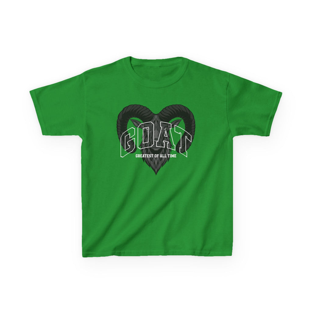 Kids GOAT Graphic Tee - Greatest of All Time Black T-Shirt