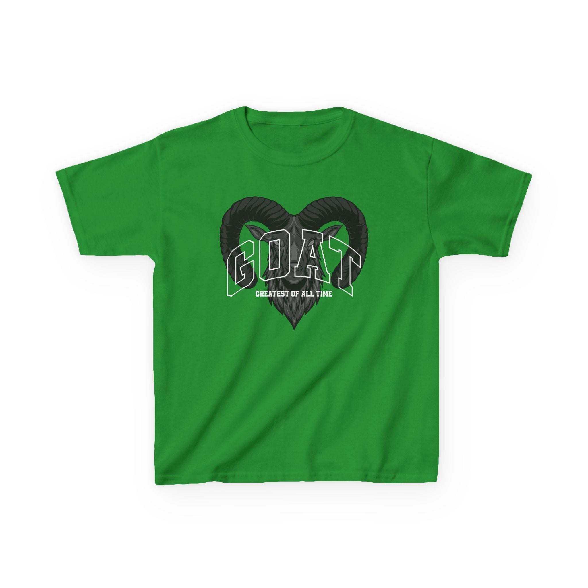Kids GOAT Graphic Tee - Greatest of All Time Black T-Shirt