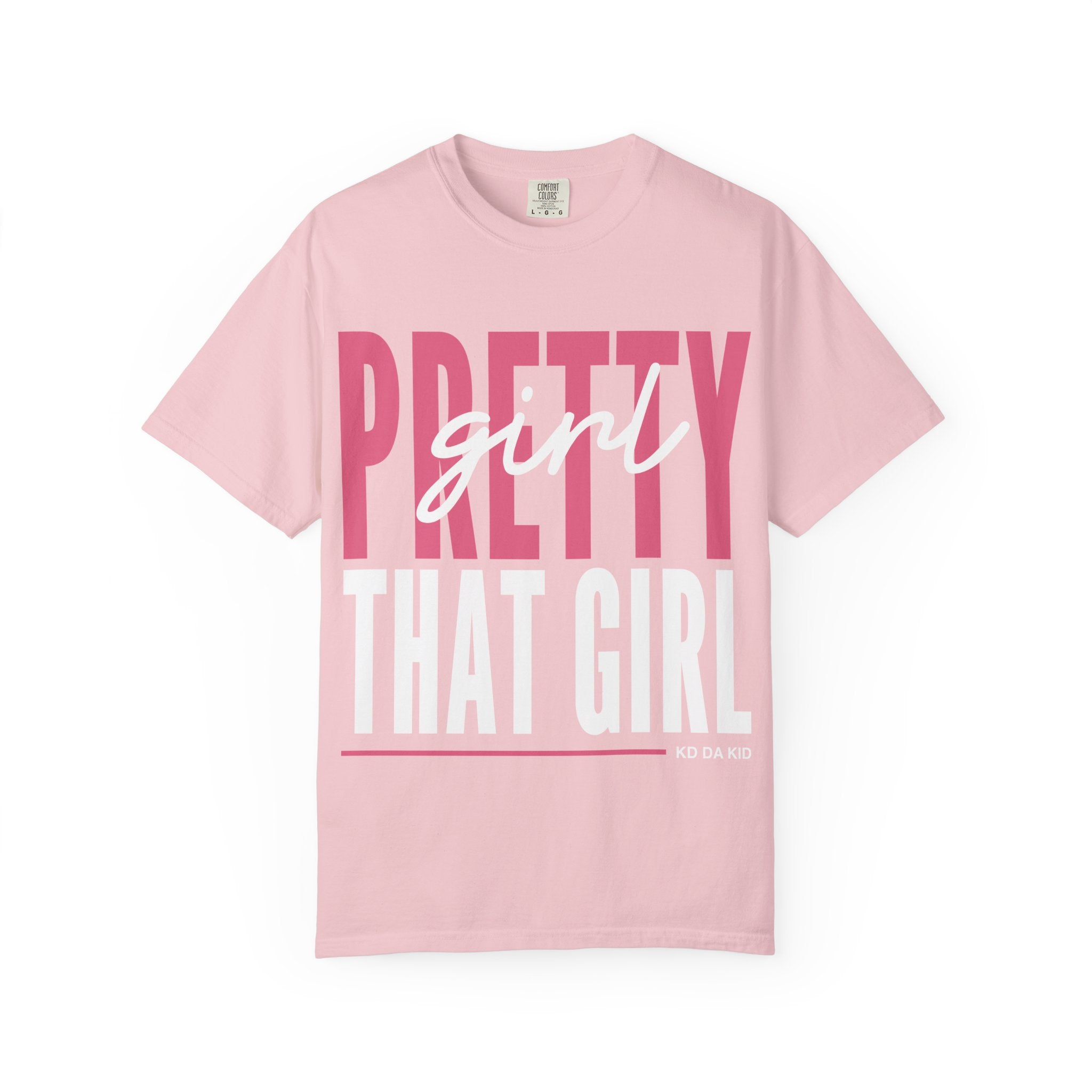 Adult That Girl Graphic T-Shirt — "Pretty Girl That Girl" Coral Tee